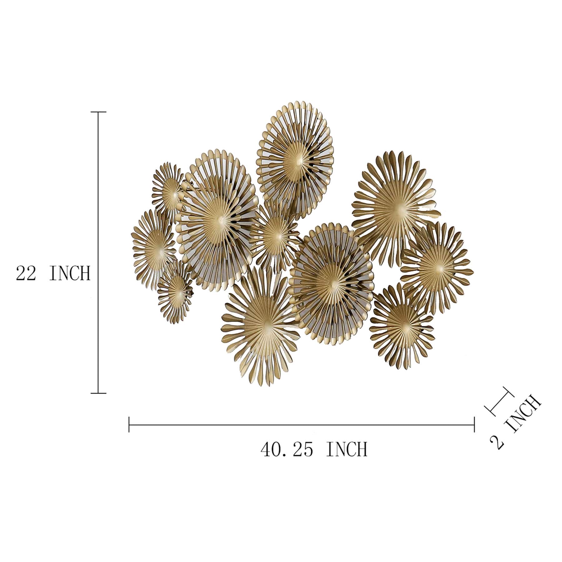Honeybloom Metal Wall Decor, 40x22