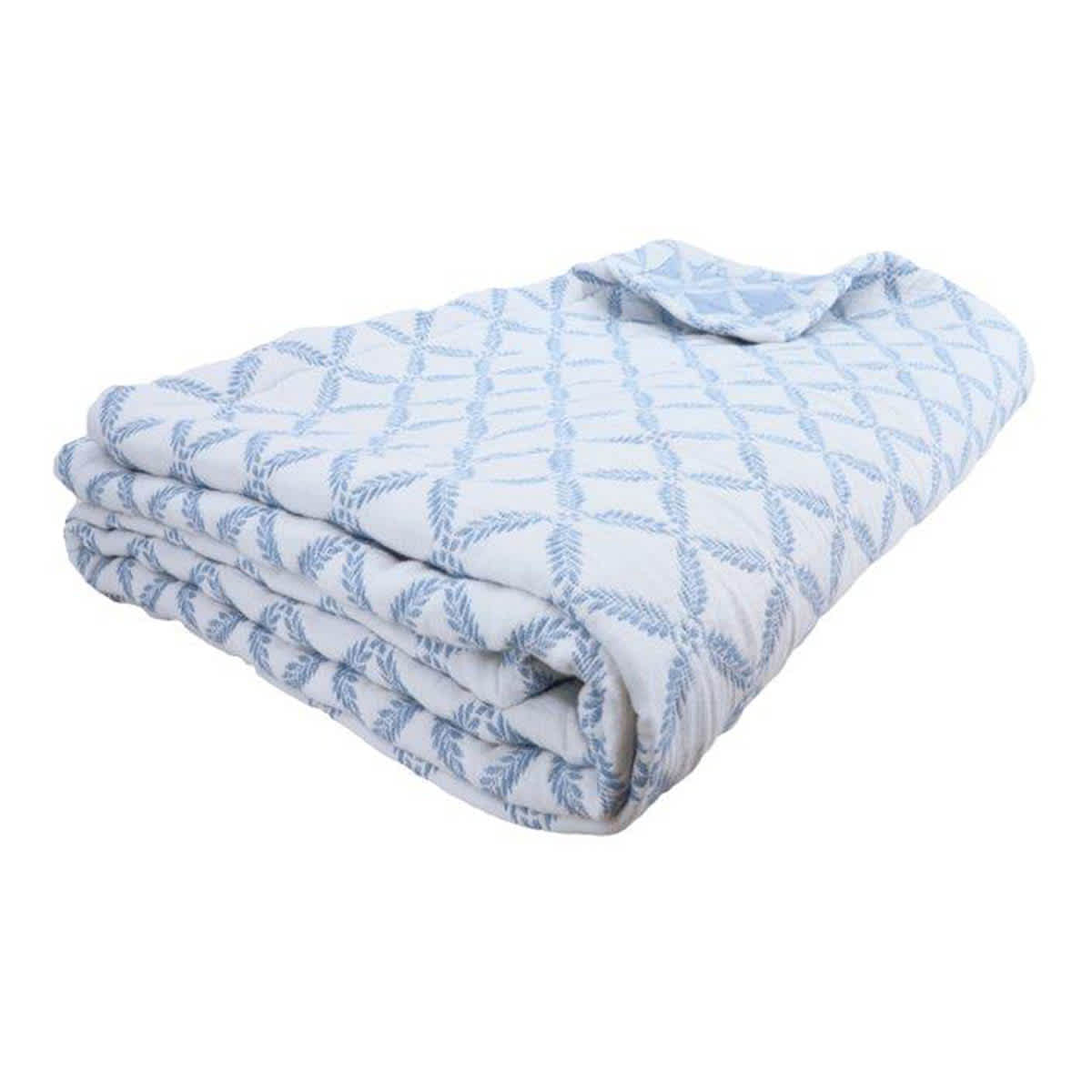 Providence 3-Piece Fern Trellis Matelasse Coverlet Set, King