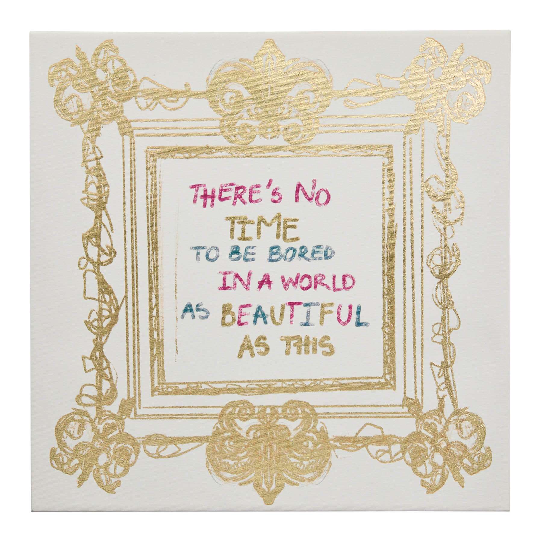 SCADpro Quirky Elegance Canvas Wall Art, 14"