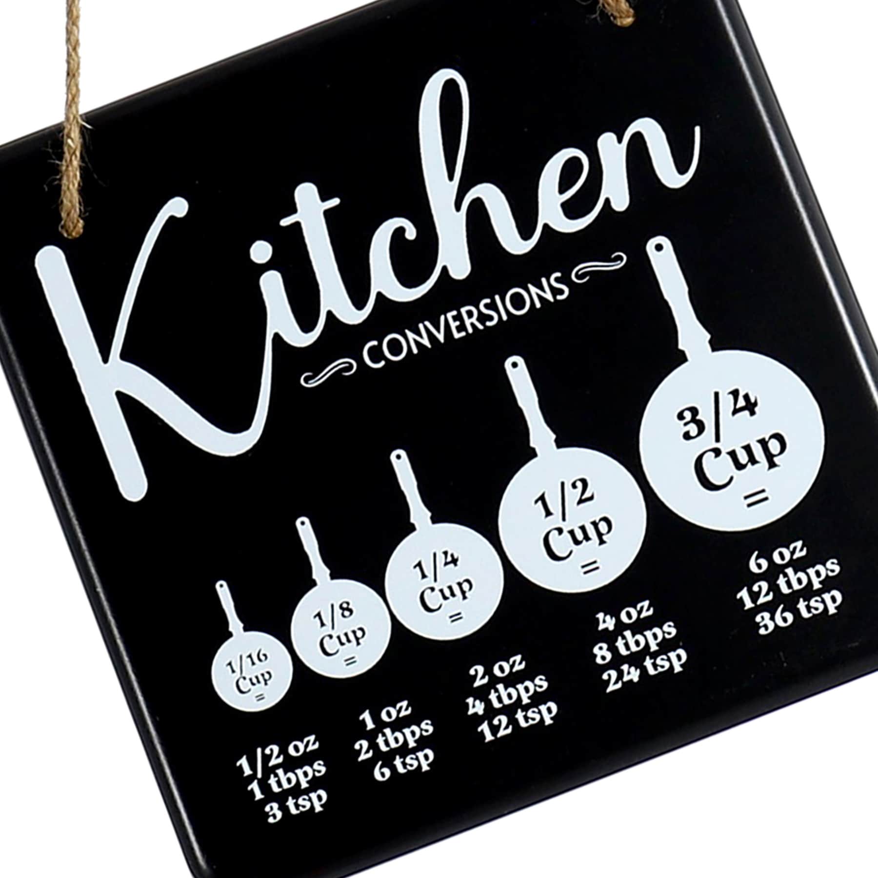 Kitchen Conversions Wall Decor, 8"