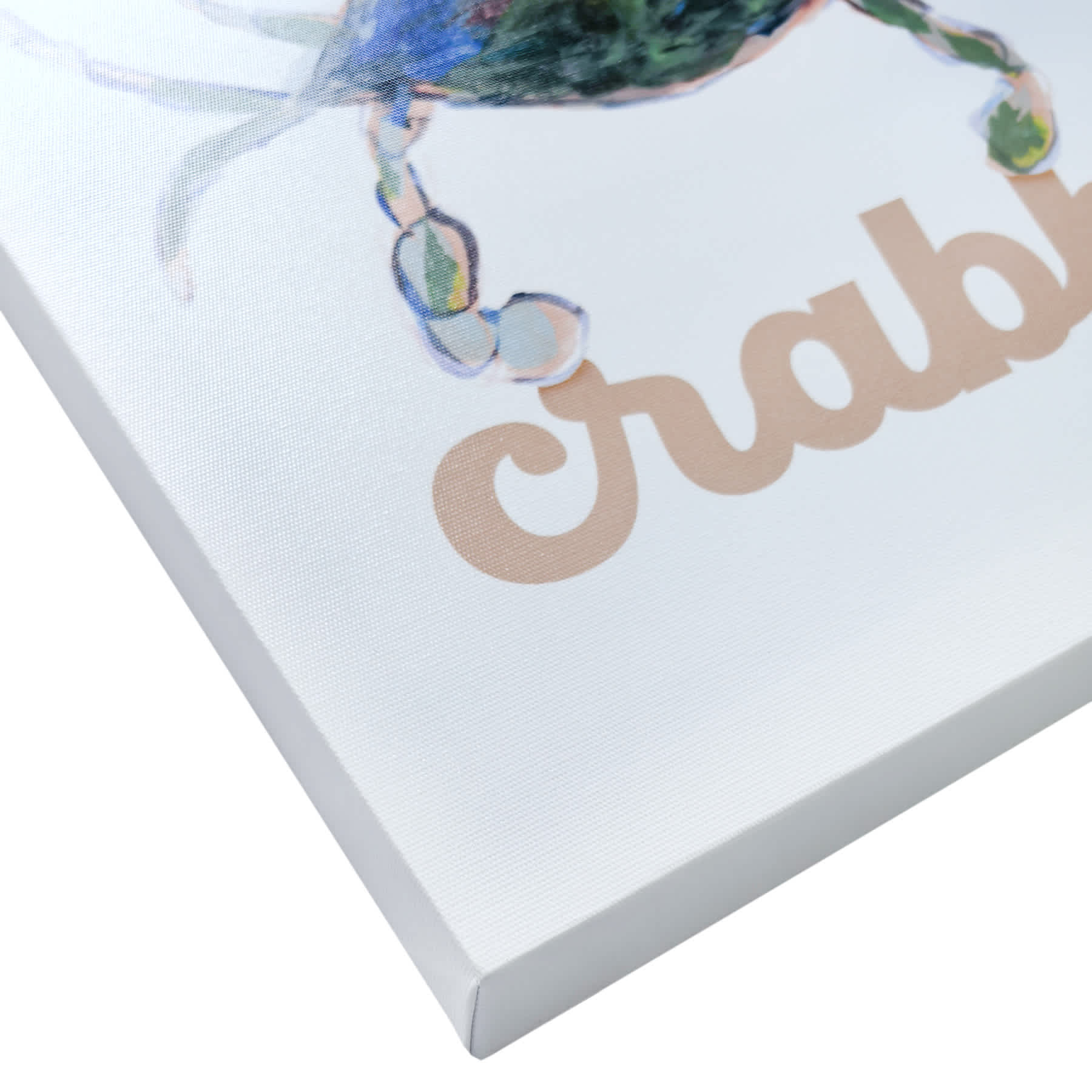 Don't Be Crabby Canvas Wall Art, 12x16