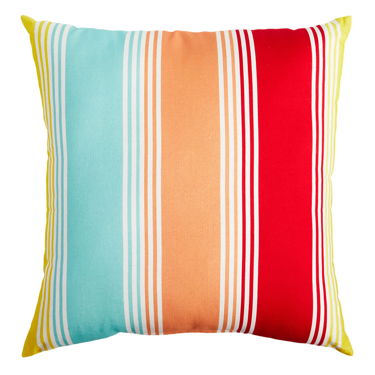 18in Bright Multi Stripe Pillow