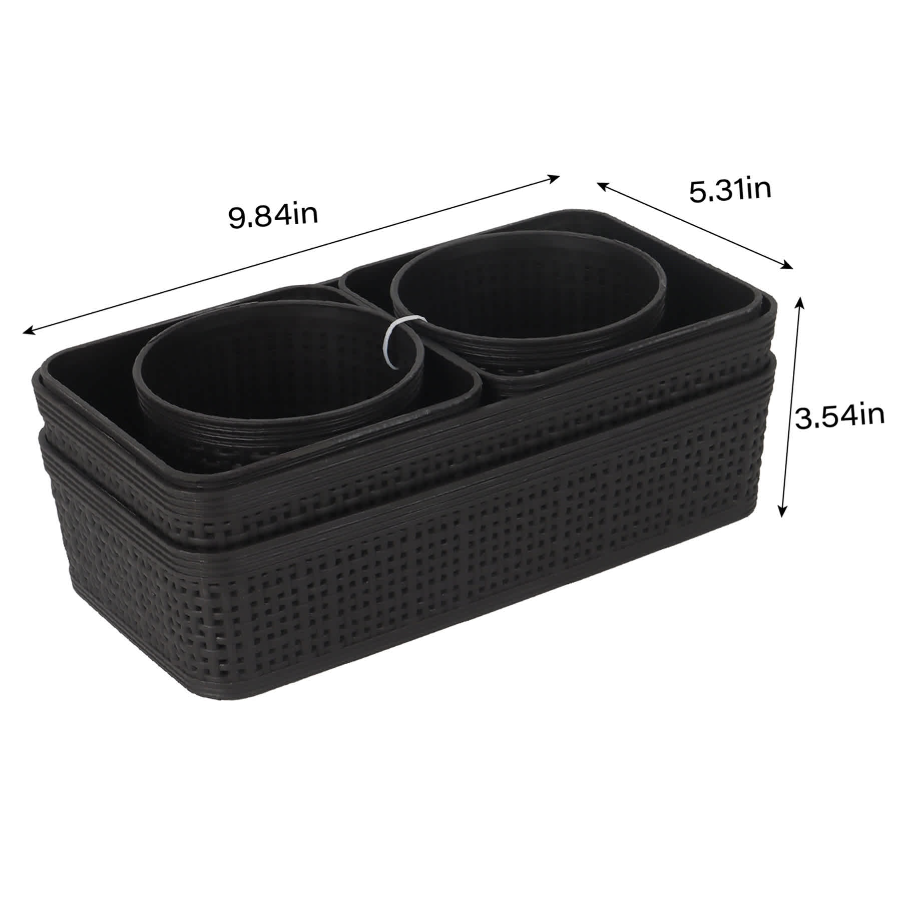 6-Piece Storage Set, Black