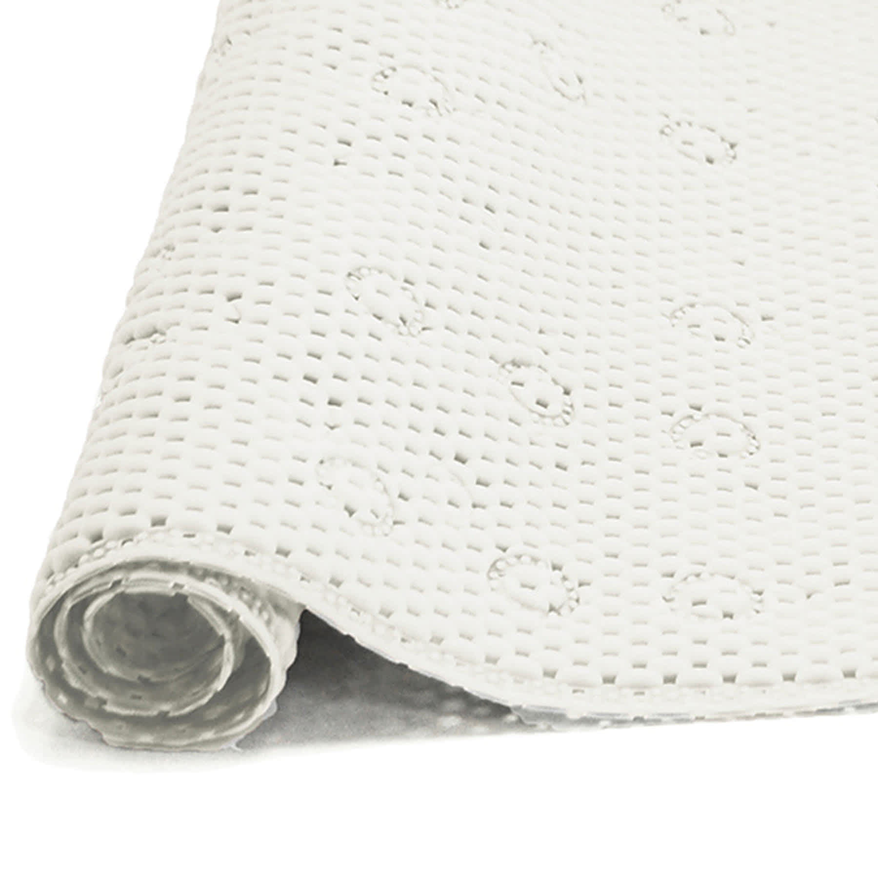Cloud Nine White Bath Mat, 17x36