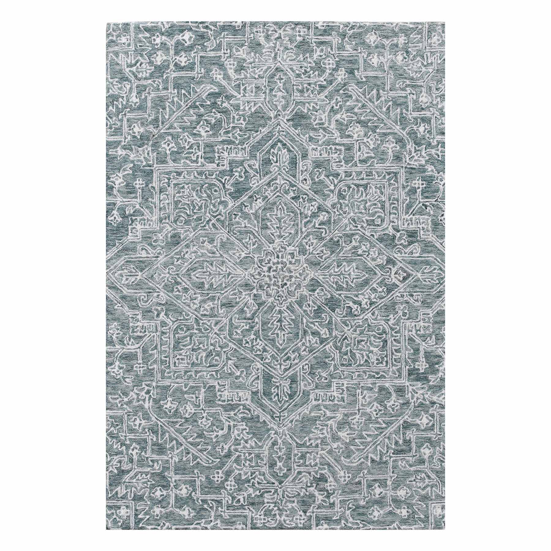 (A516) Providence Giverny Blue Traditional Floral Accent Rug, 2x4