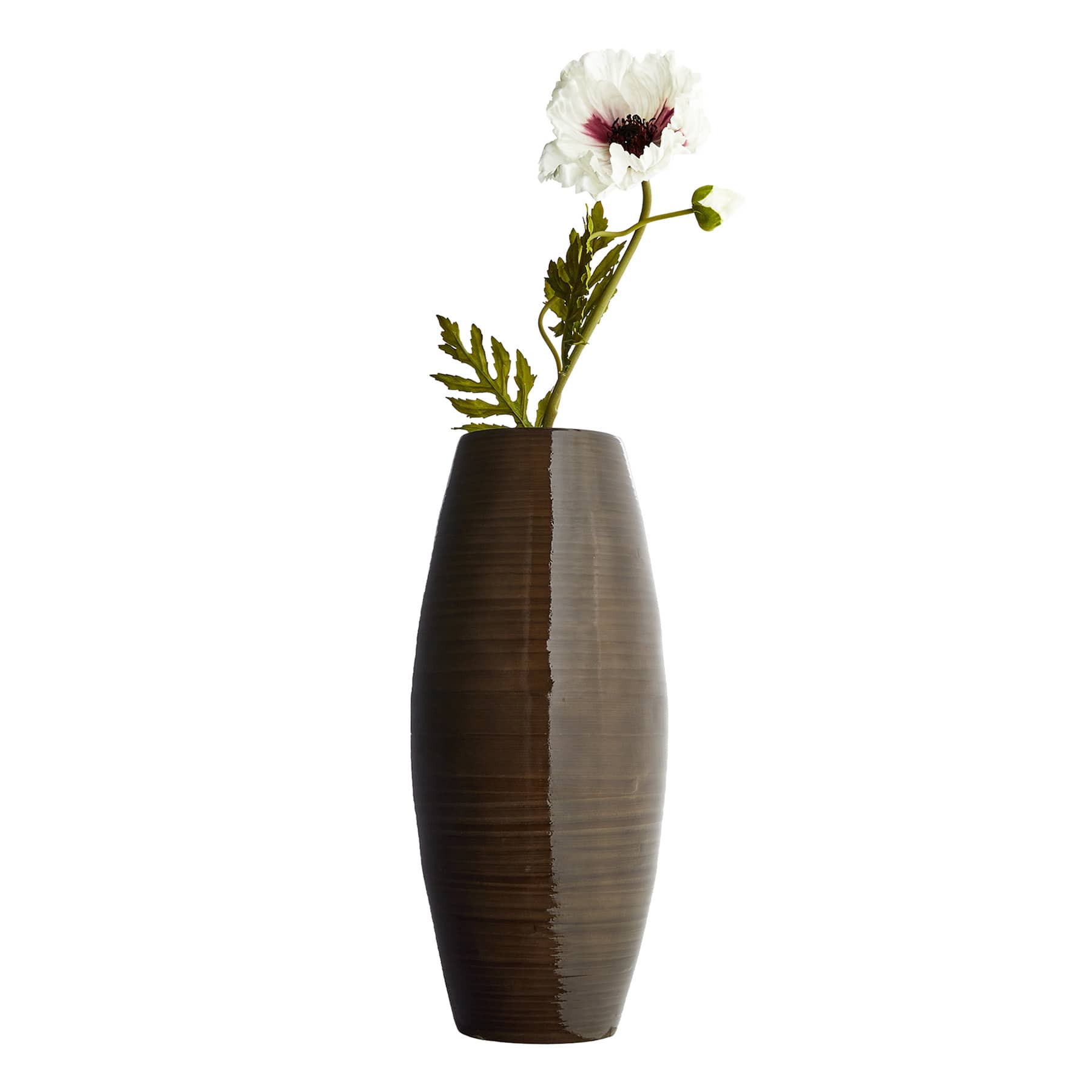 Dark Grey Bamboo Vase, 18"