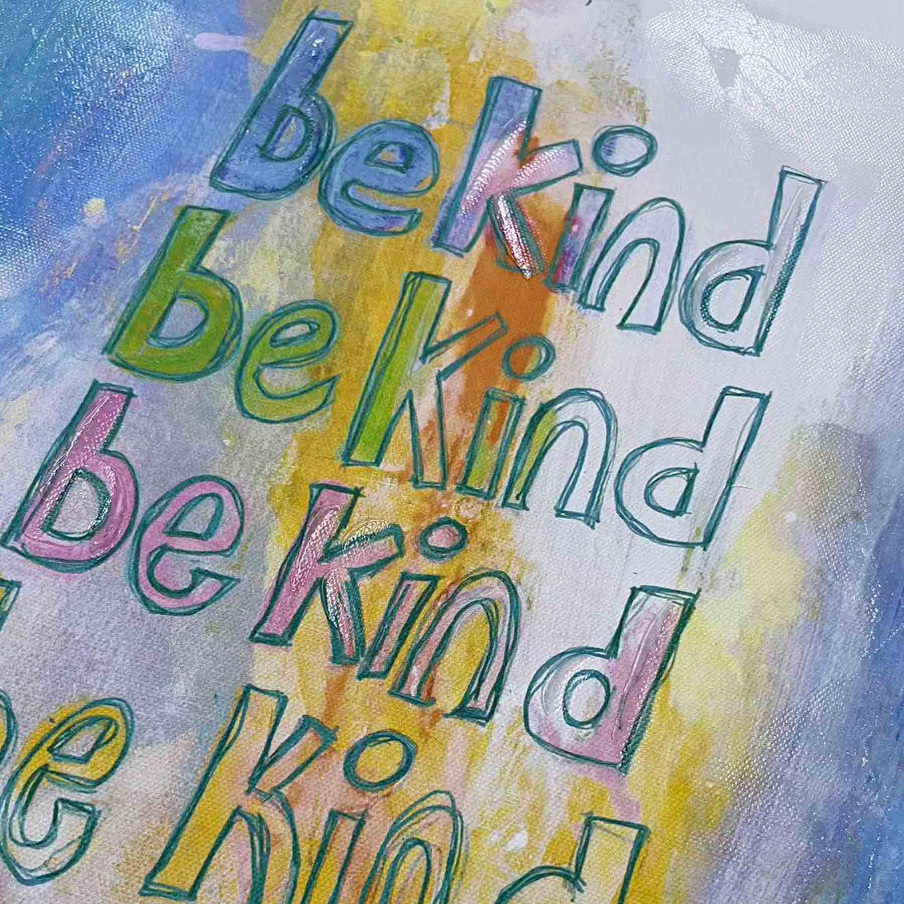 Be Kind Canvas Wall Art, 12x16
