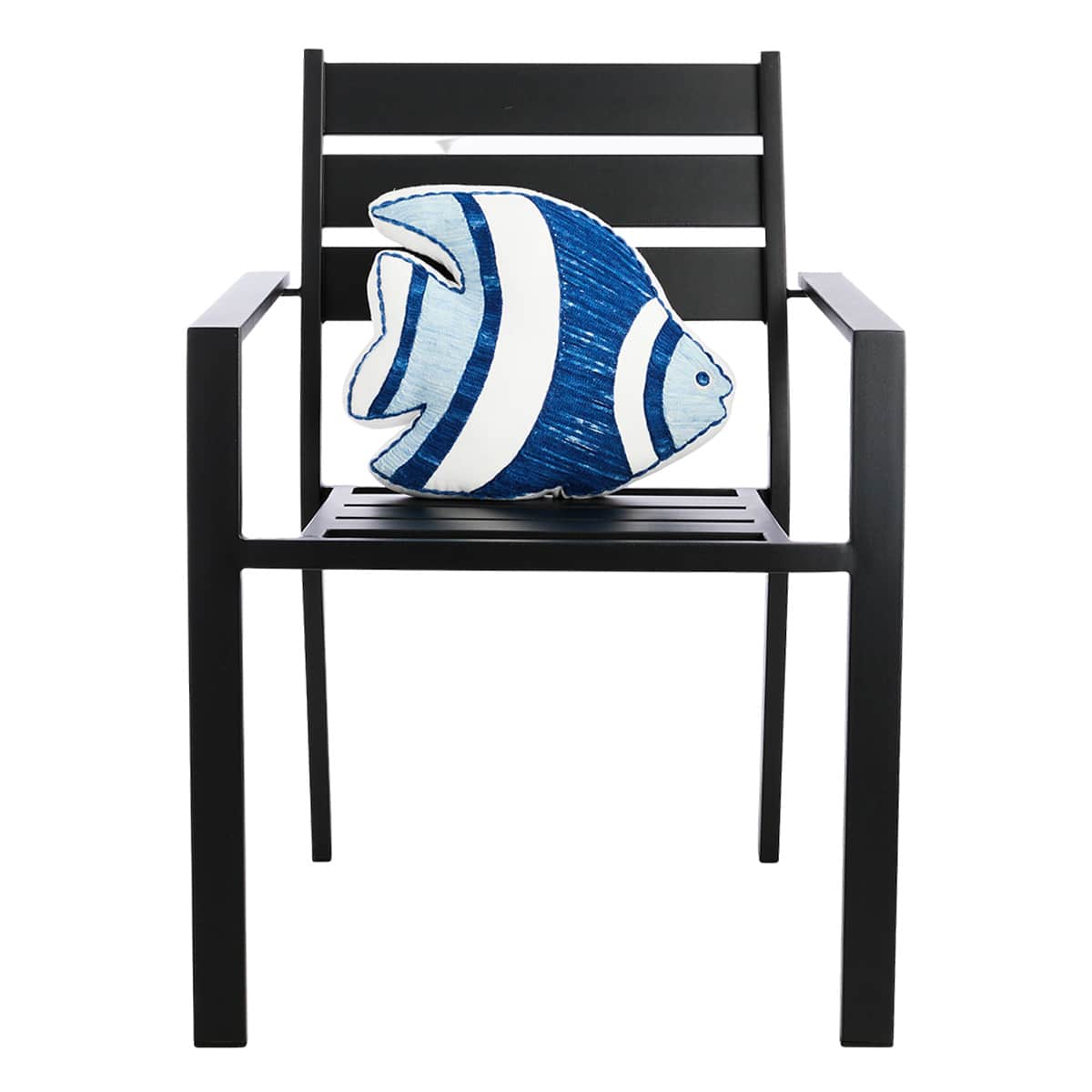 Honeybloom Shaped Fish Outdoor Throw Pillow, 15x12