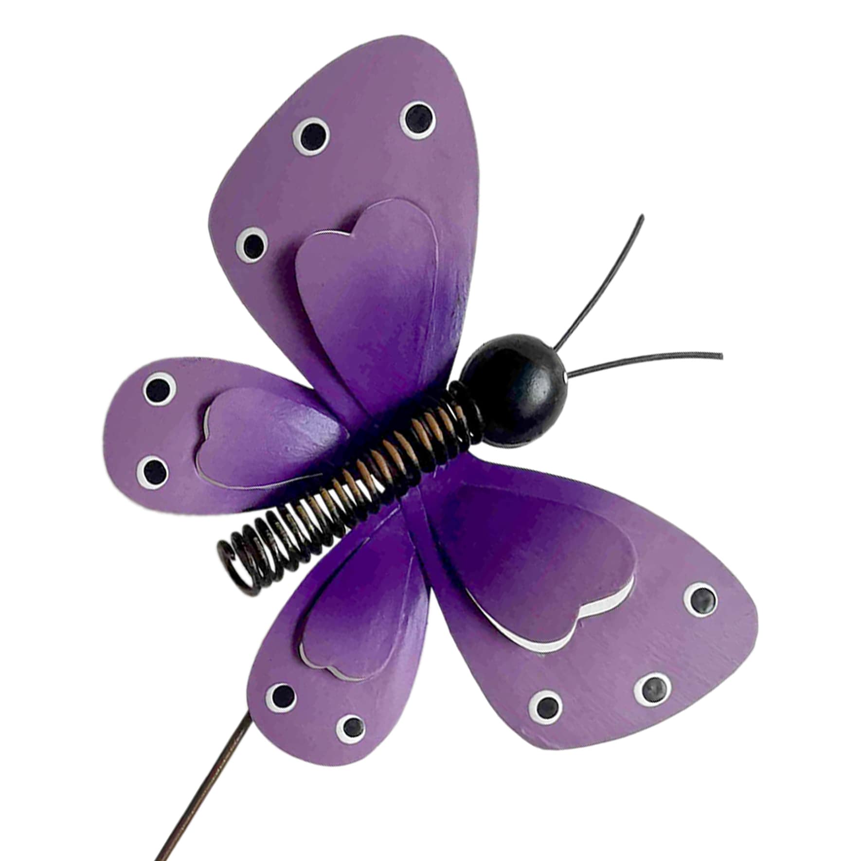 Purple Butterfly Yard Pick, 5.5"