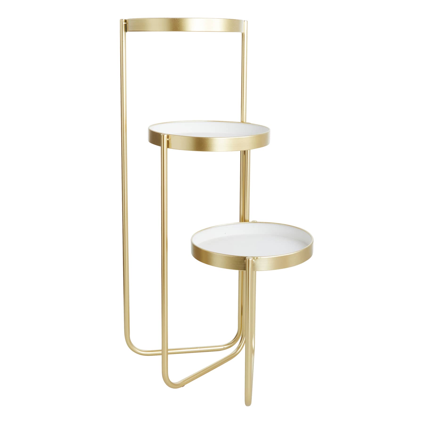 Willow Crossley Marbled Tiered Plant Stand, 30"