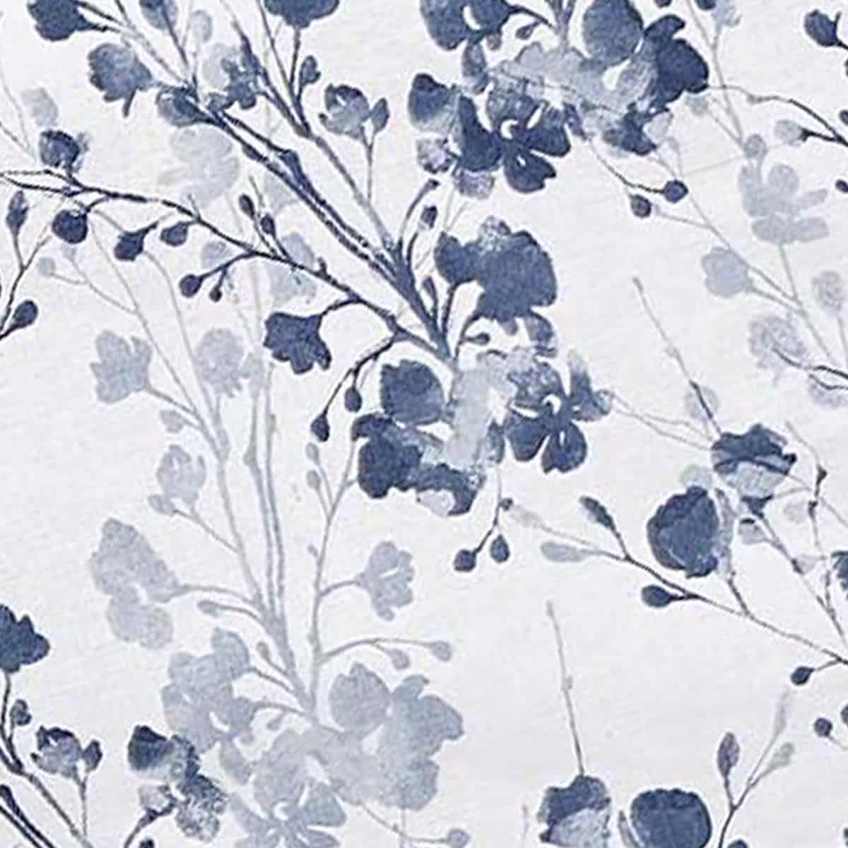 60X104 Blue Floral Print Tablecloth