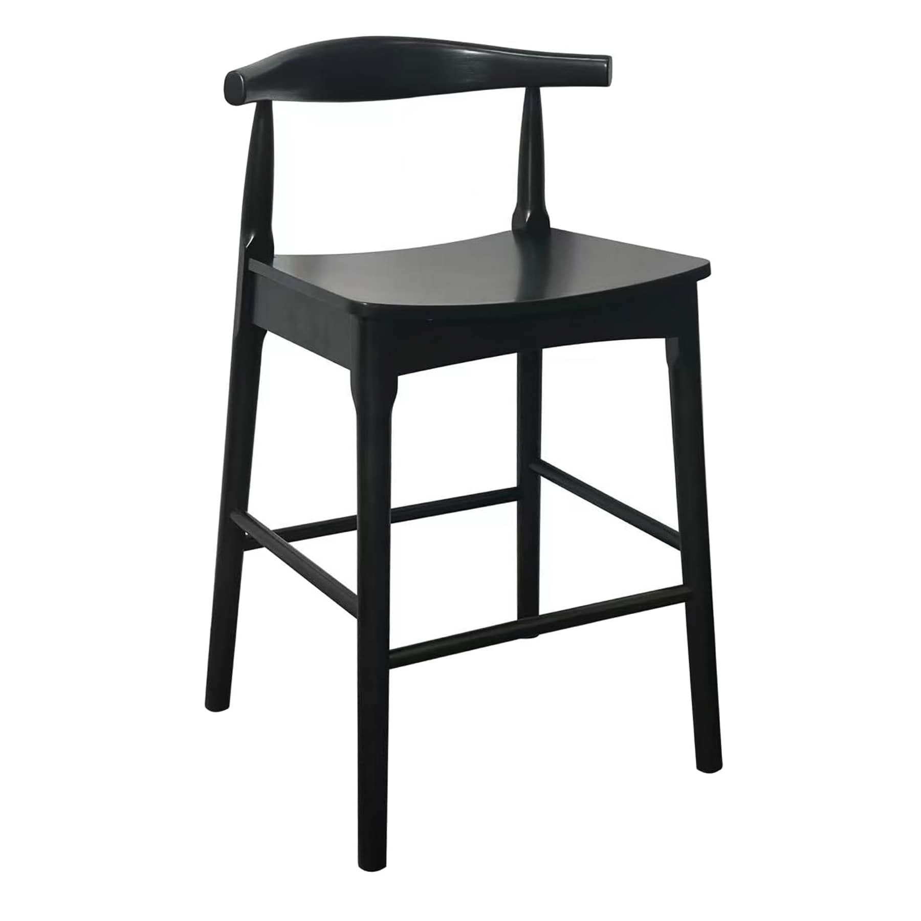 Aurora Wooden Counter Stool, Espresso Finish