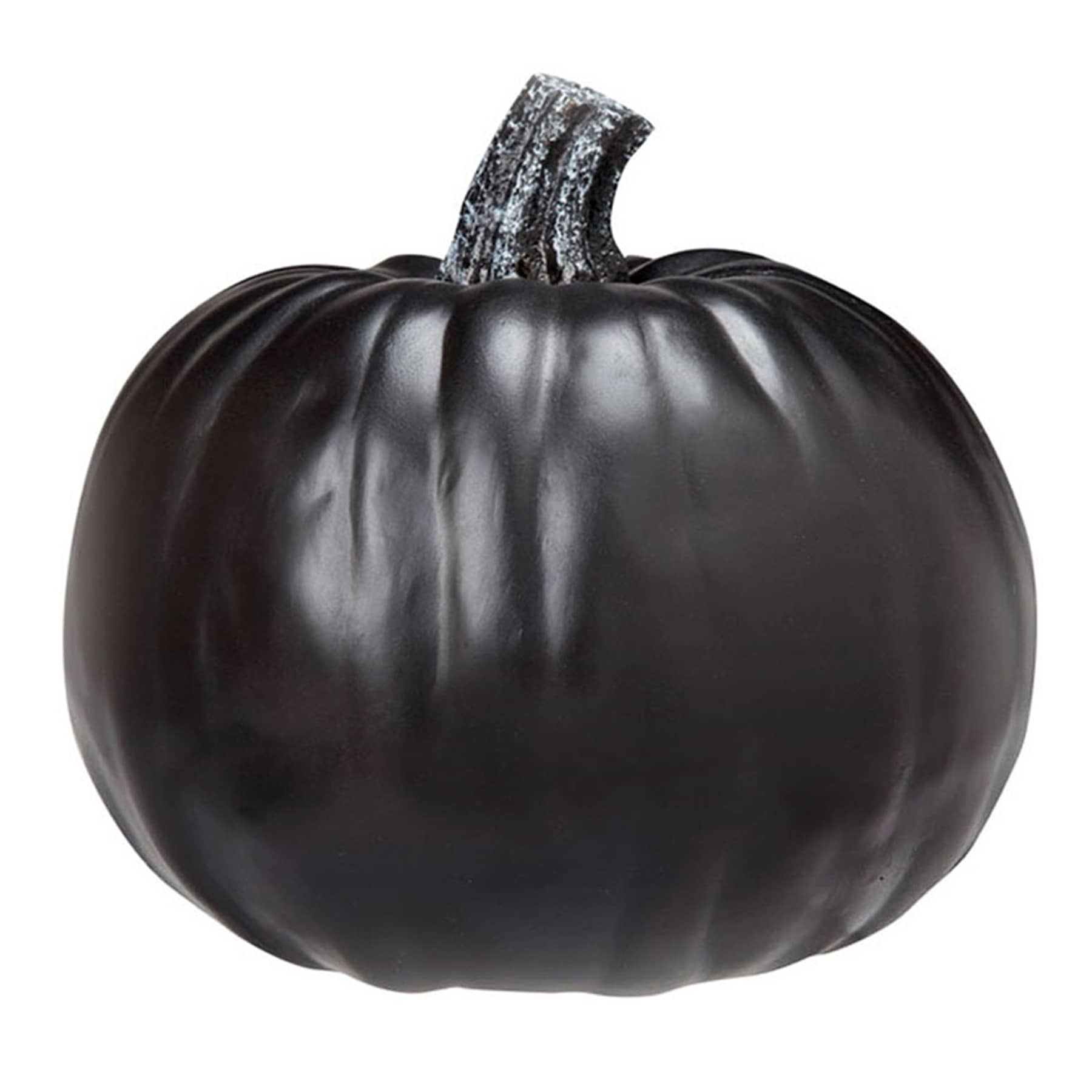 Halloween Black Craft Pumpkin, 9"