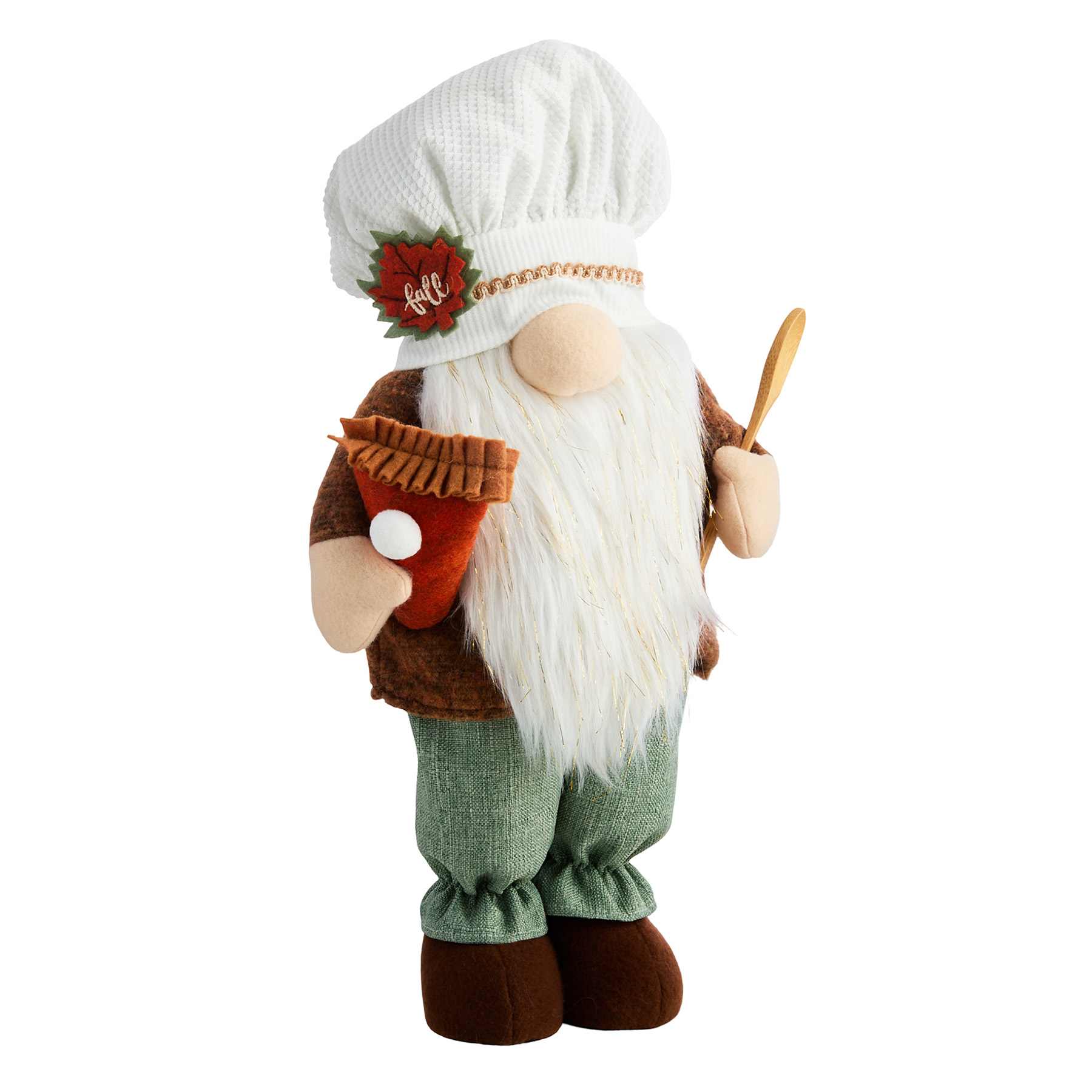 Homespun Harvest Standing Gnome Chef, 16.5"