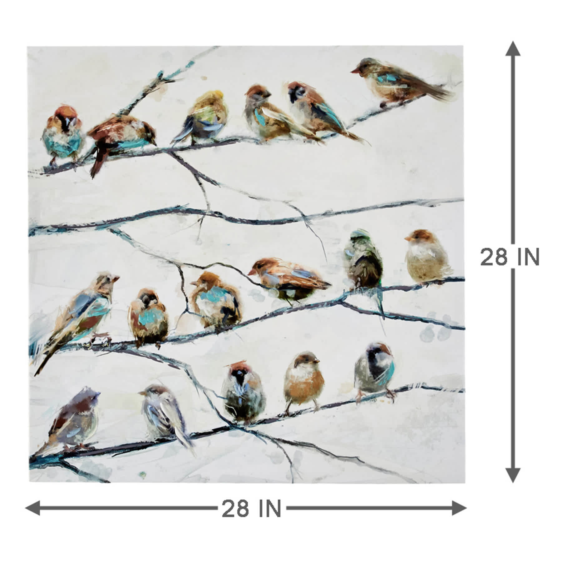 Birds Canvas Wall Art, 28"