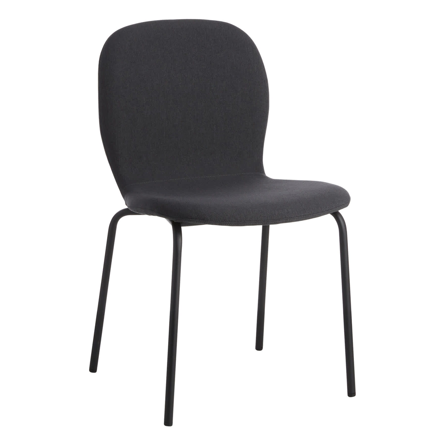 Preston Stackable Dining Chair, Charcoal Grey