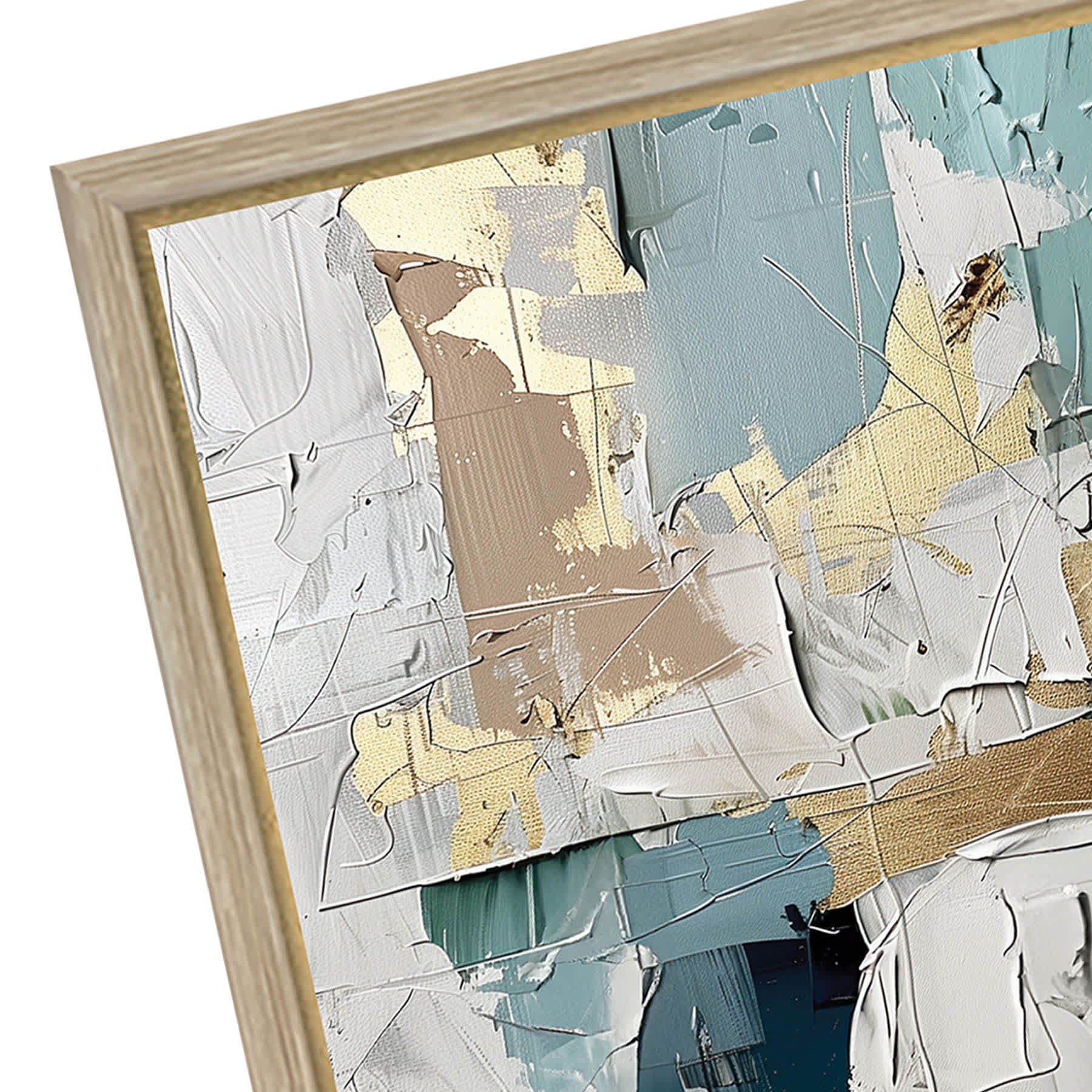 Framed Abstract Canvas Wall Art, 48x36