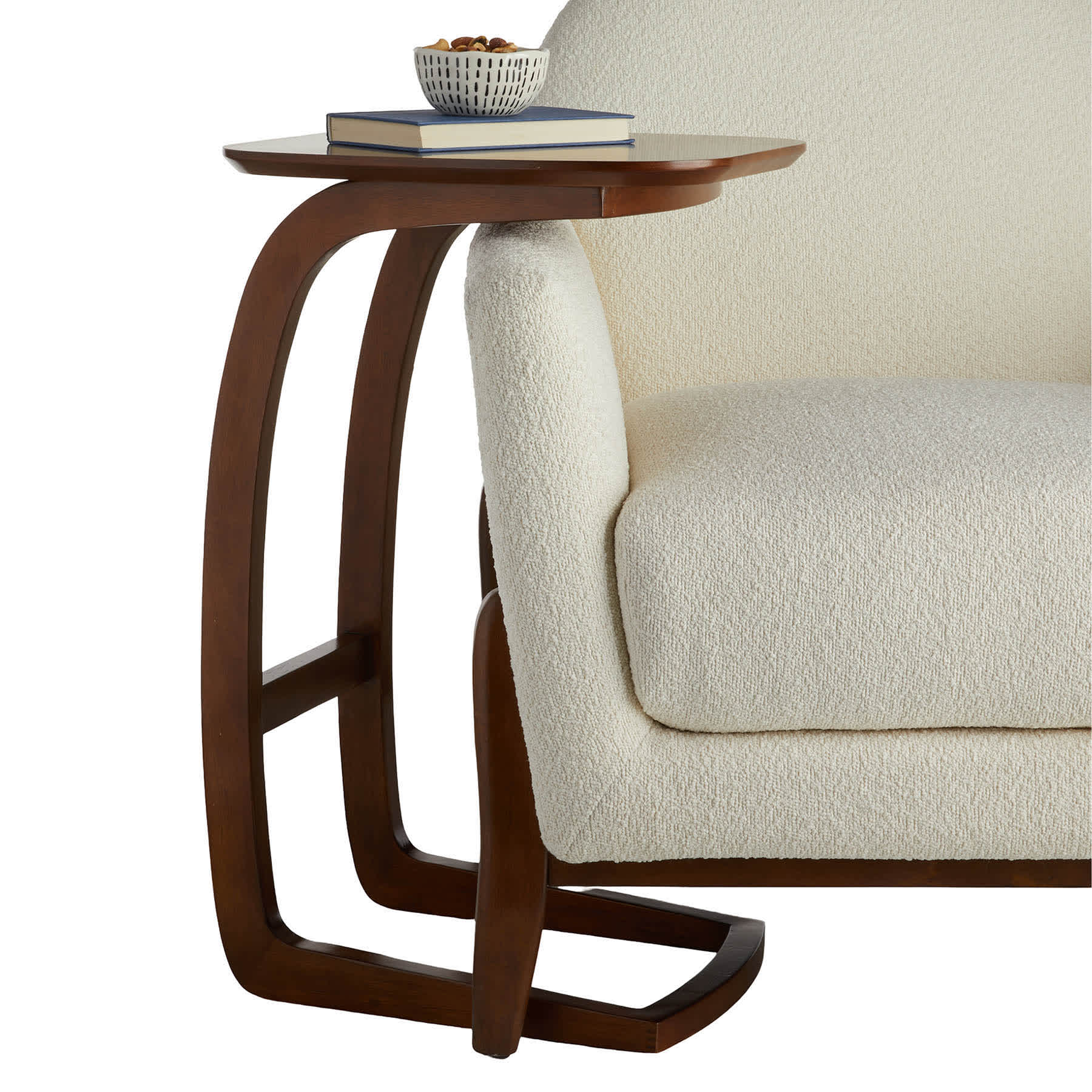 Colt Pull-Up Table, Walnut Finish