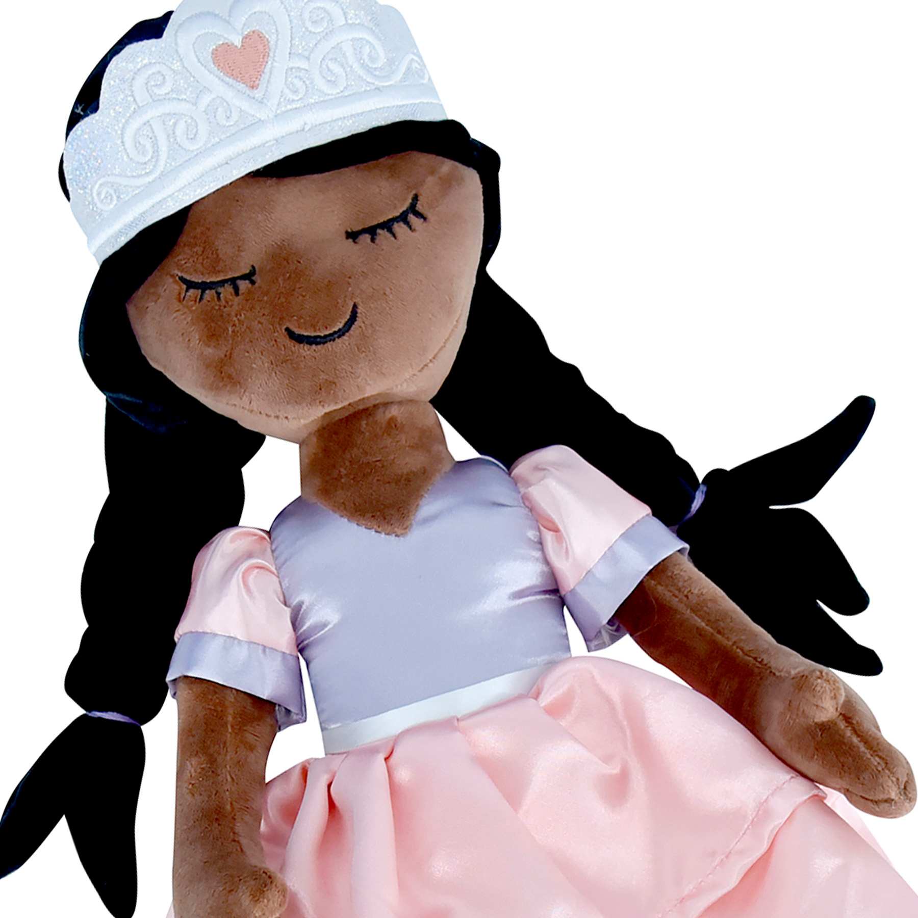Tiny Dreamers Pink Dress Princess Pillow, 19"