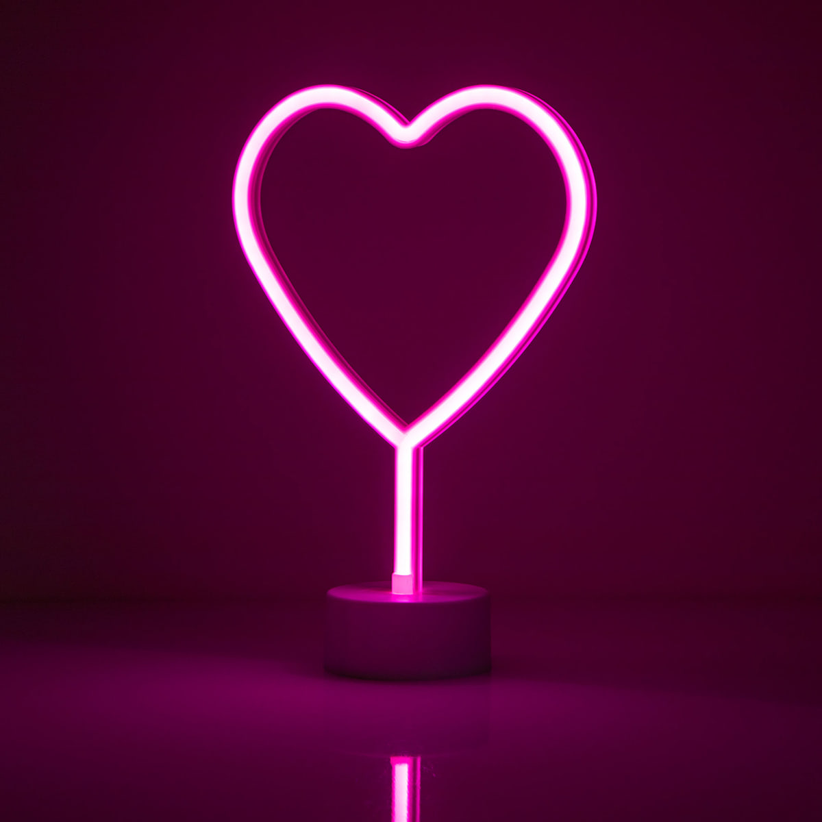Heart Neon Stand, 12"