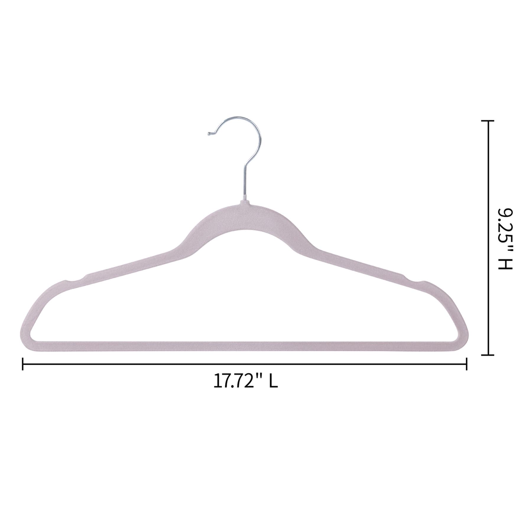 25-Pack Iris Velvet Suit Hangers, Mystic Purple