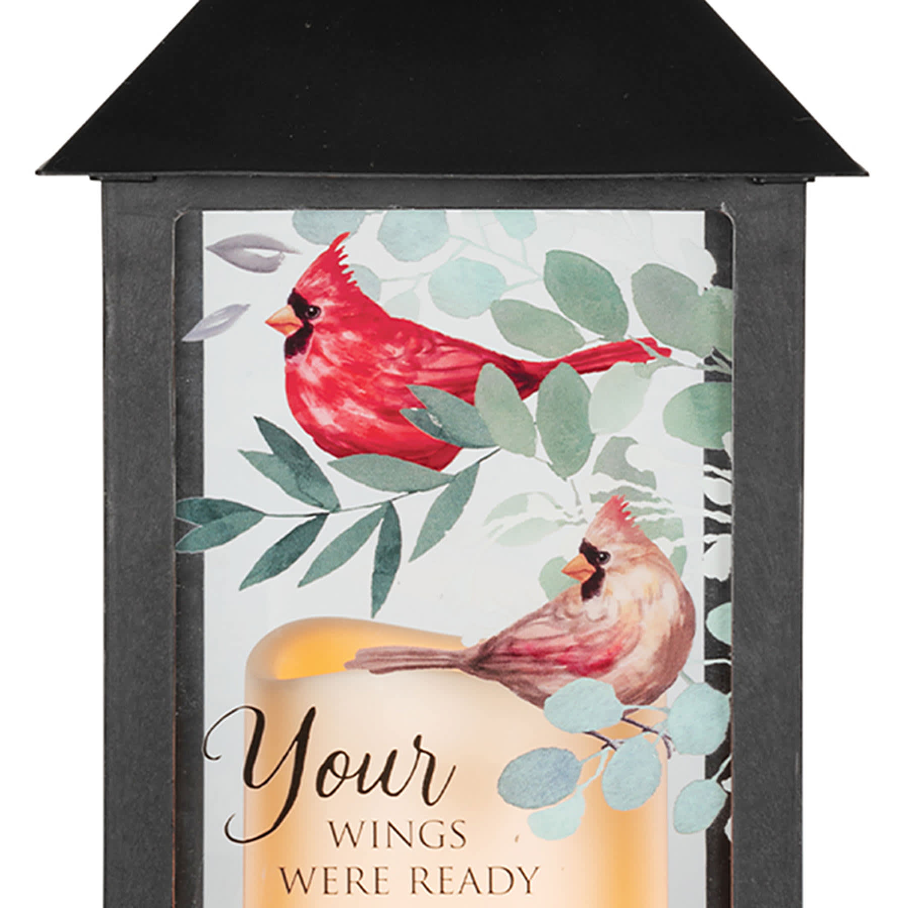 Cardinal Solar Outdoor Solar Lantern, 13"