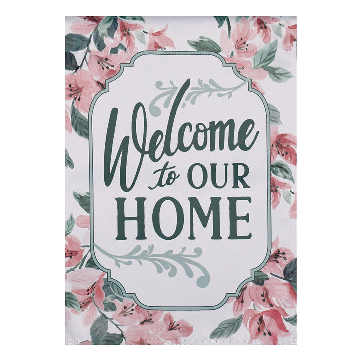 Providence Welcome to Our Home Floral Garden Flag, 18"