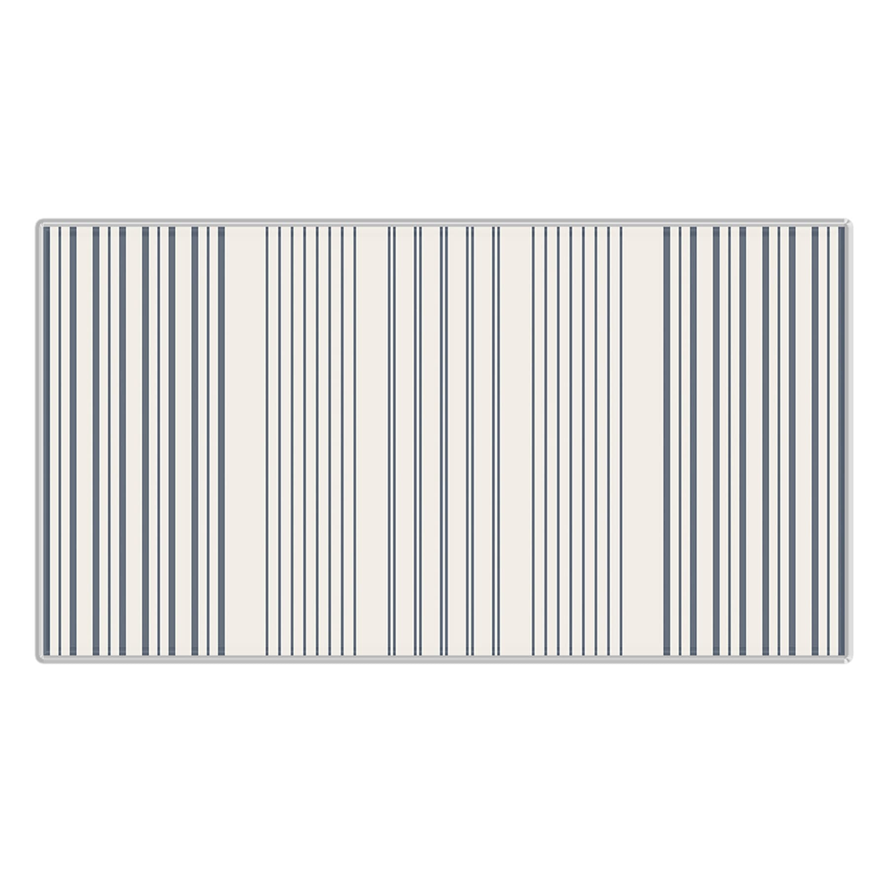 Honeybloom Cook N' Comfort Light Blue & Ivory Striped Anti-Fatigue Kitchen Mat, 20x39