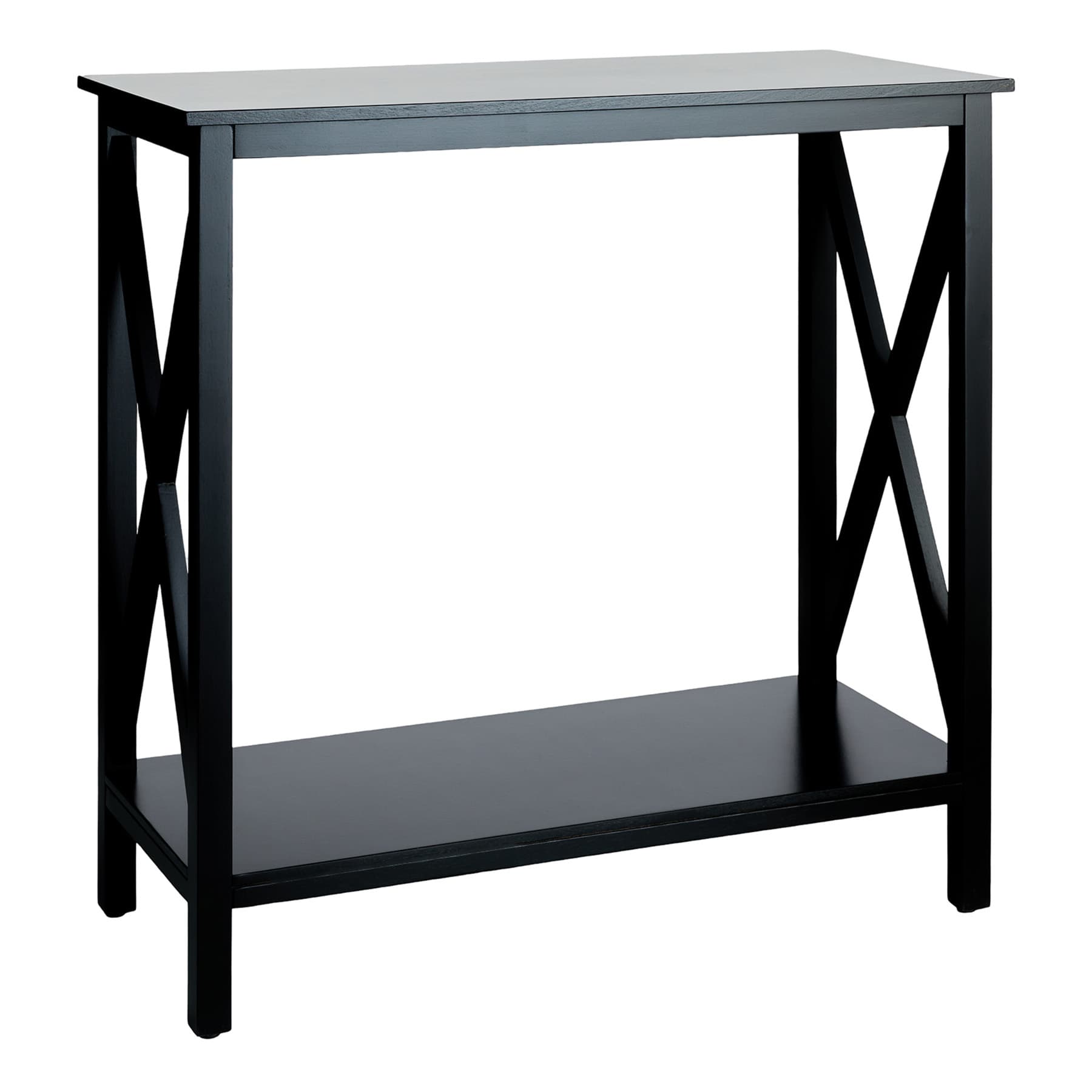 Alexander Wooden Console Table, Black