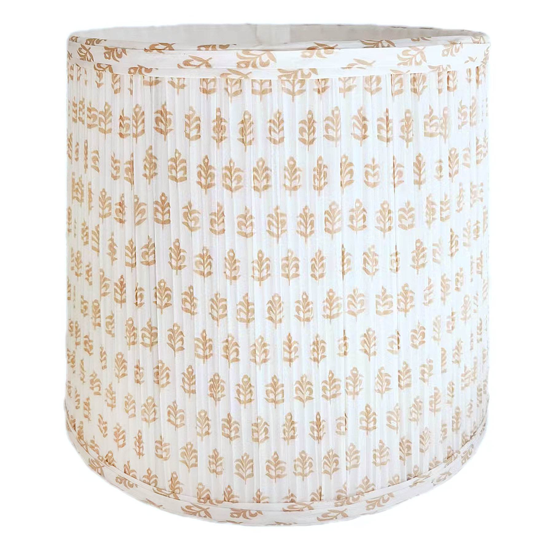Honeybloom Neutral Patterned Small Table Lamp Shade, 11x11x11