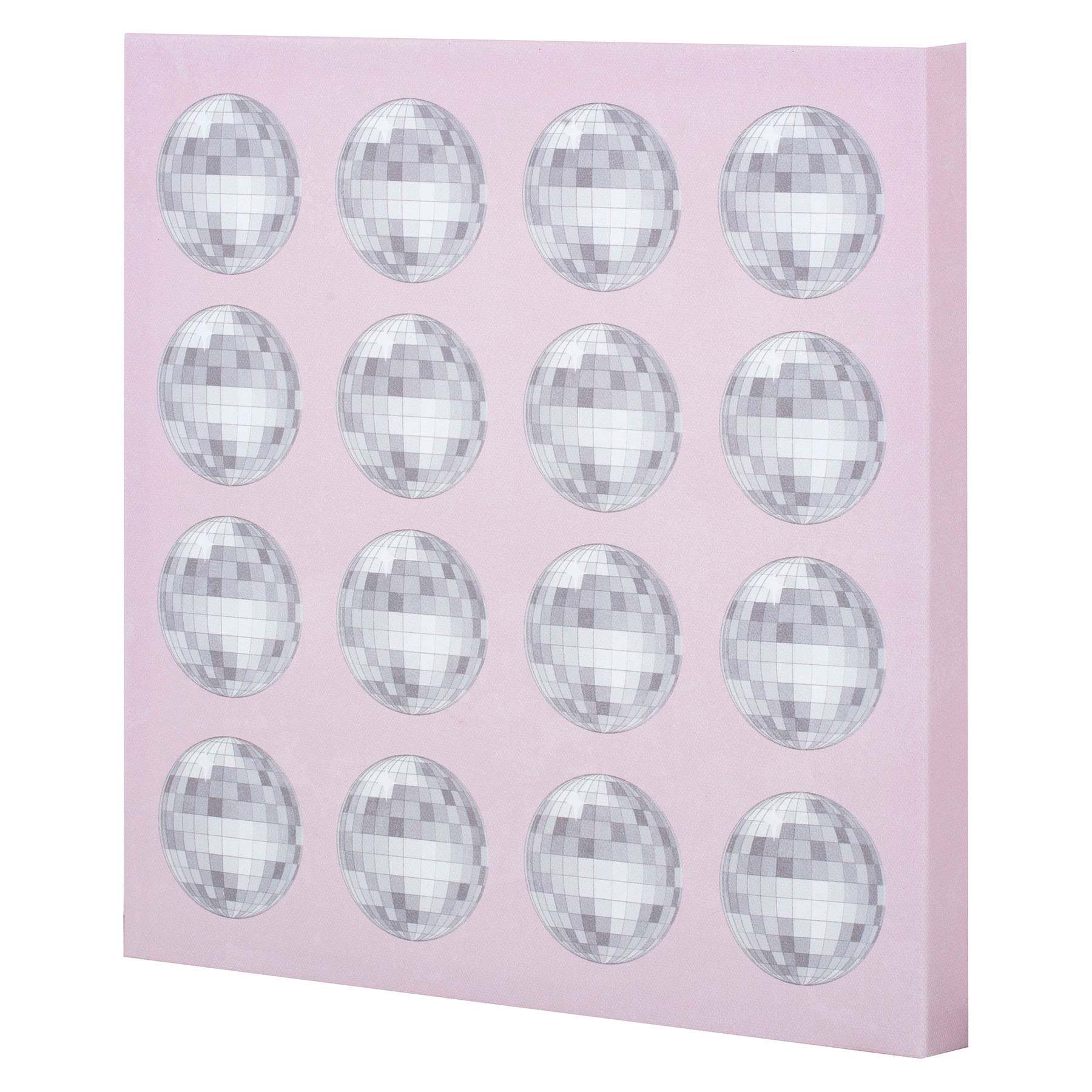 Disco Balls Print Canvas Wall Art, 12"