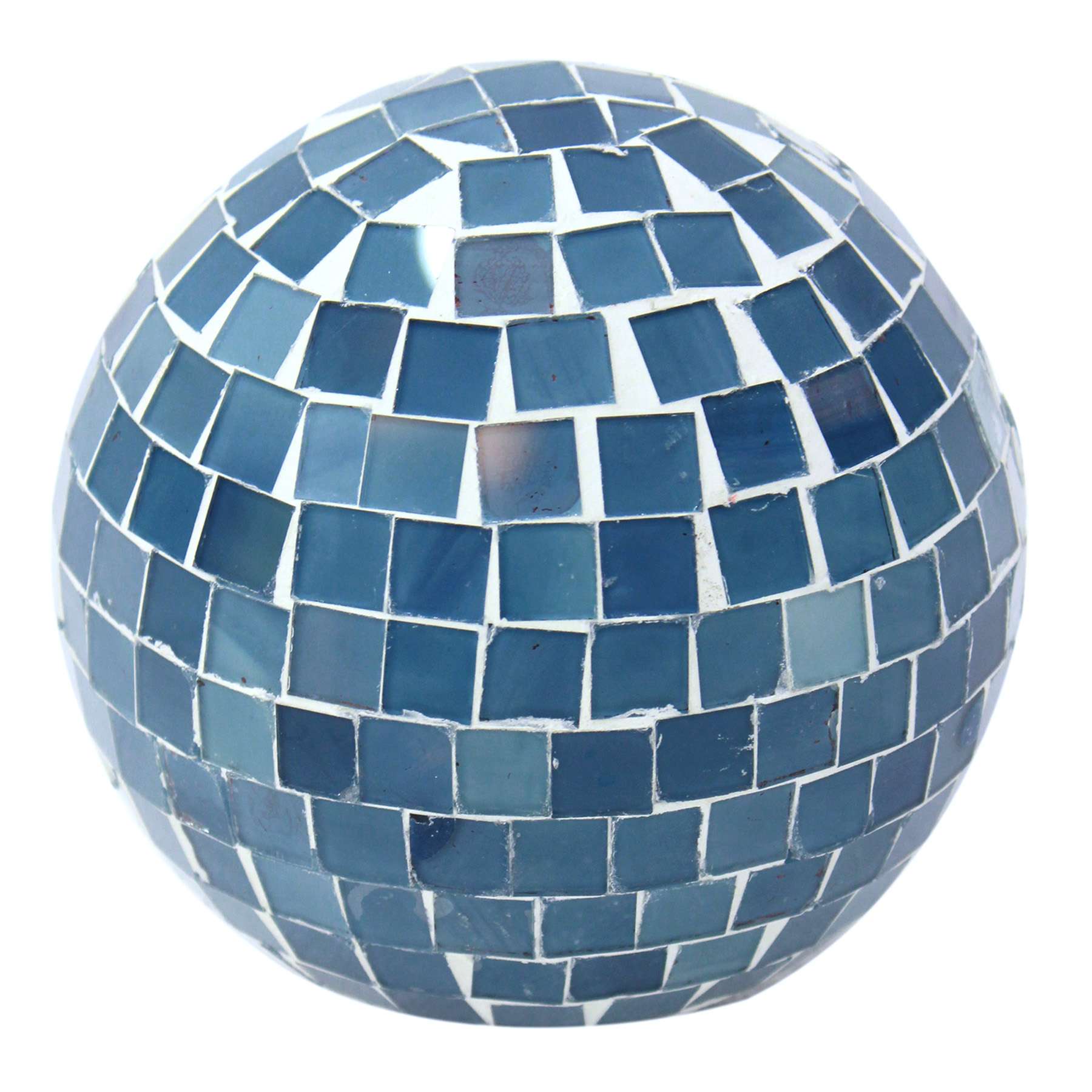 Blue Mosaic Orb, 5"