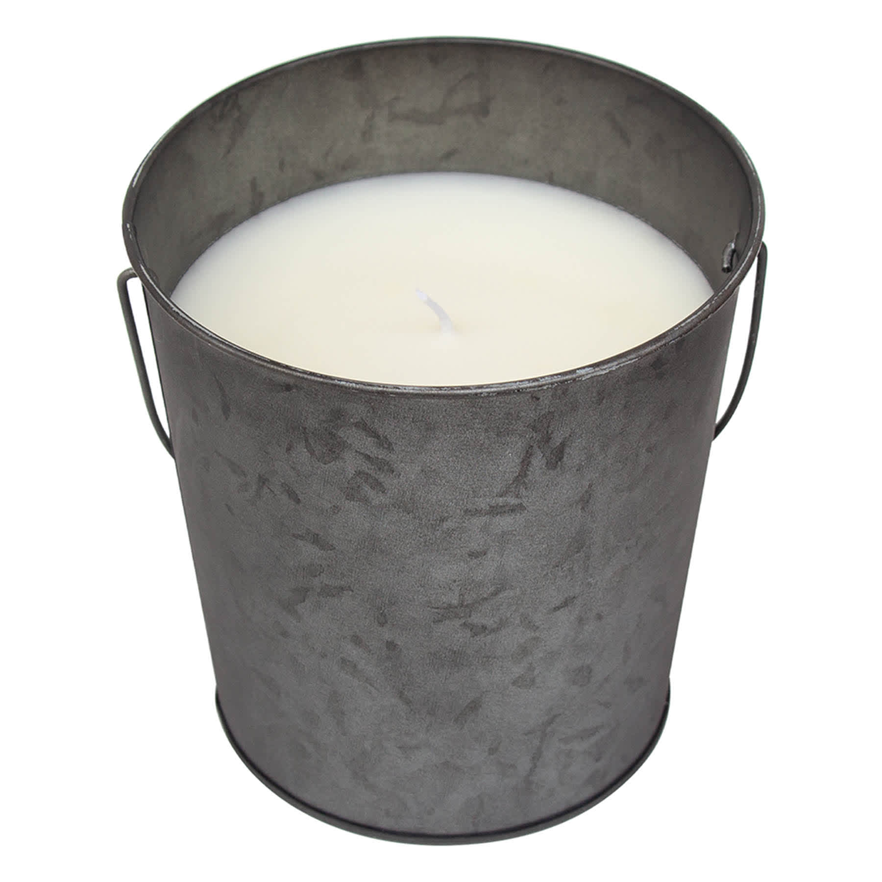 Galvanized Metal Bucket Citronella Candle, 12oz