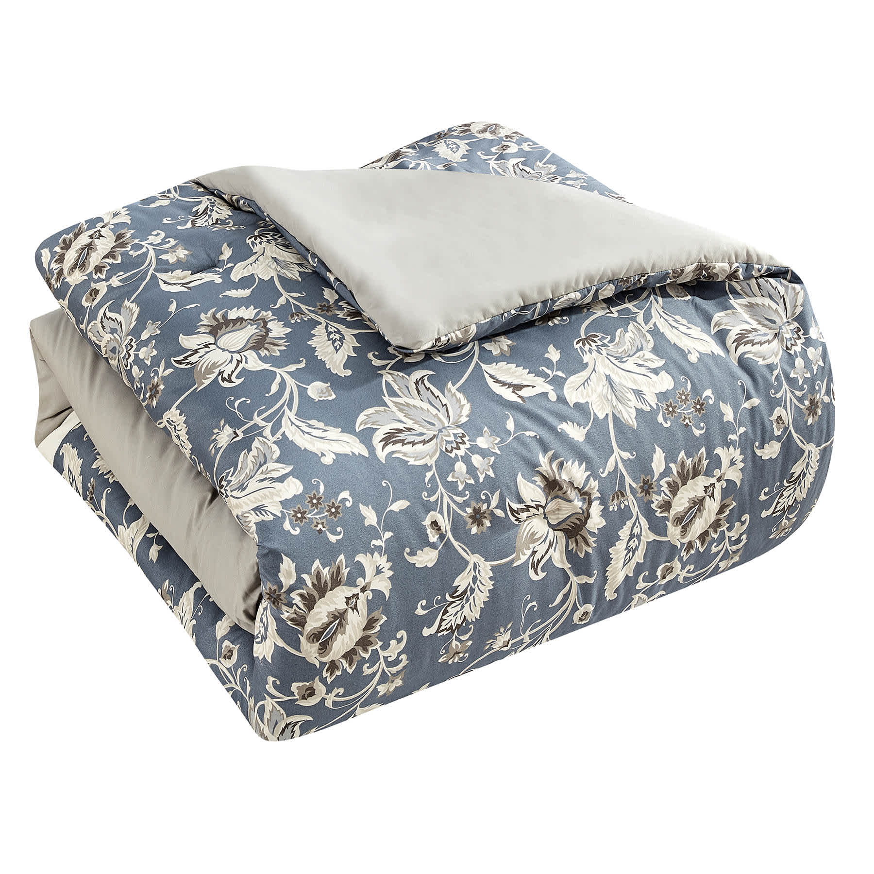 7-Piece Brighton Multicolor Floral Design Comforter Set, King