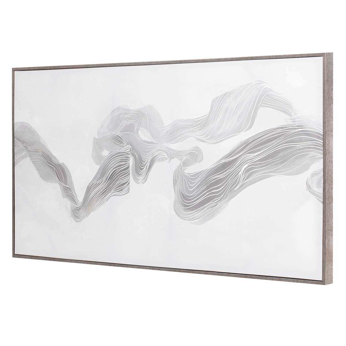 Found & Fable Framed Abstract Canvas Wall Art, 24x48
