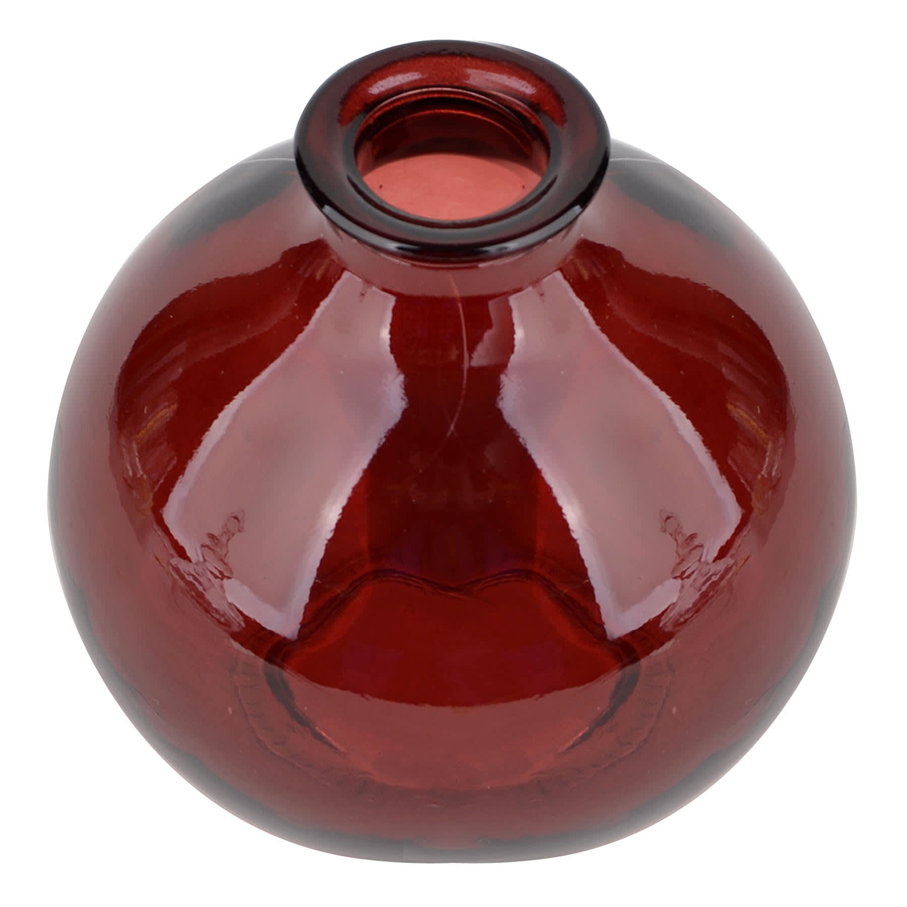 Red Glass Bud Vase, 5"