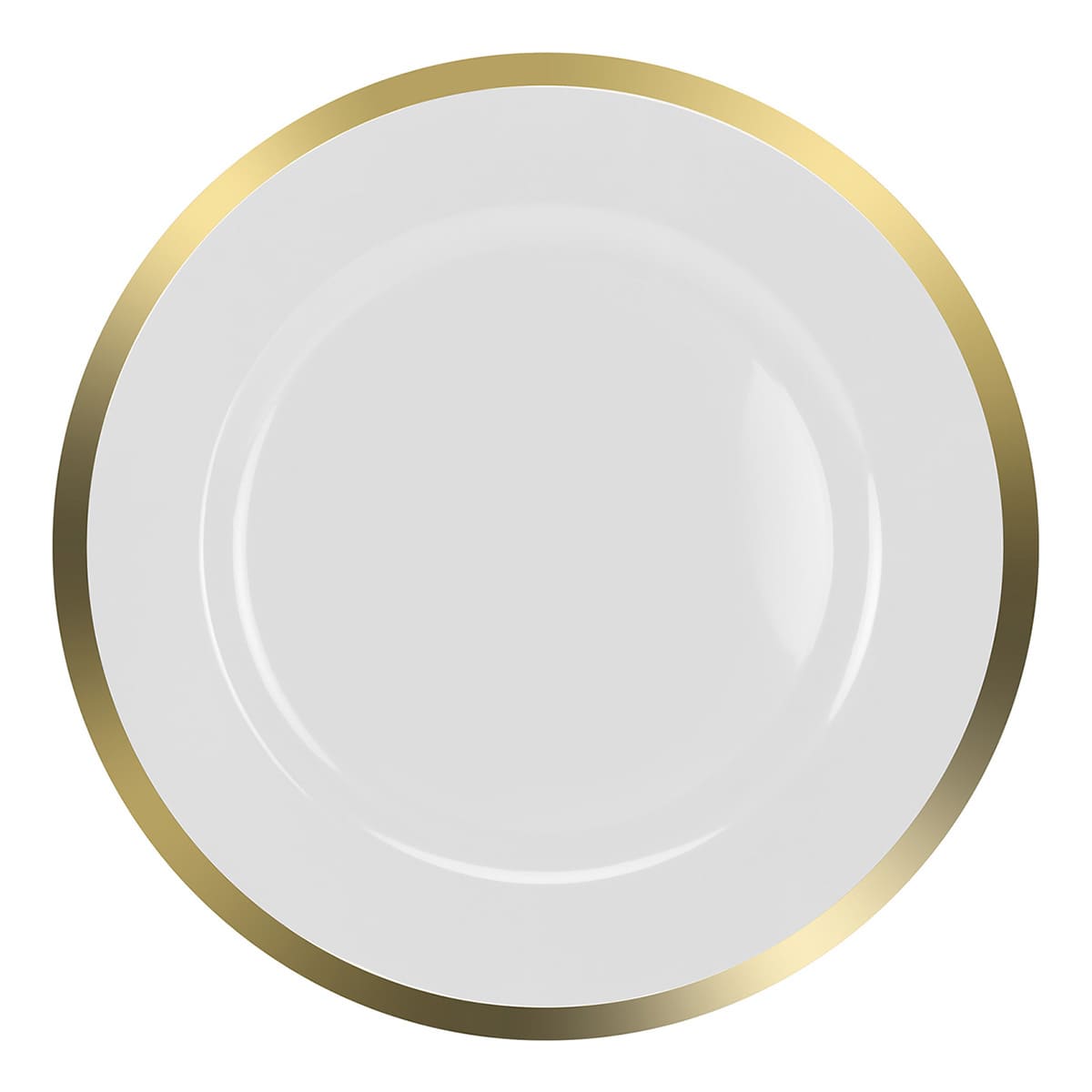 4-Pack Pearl & Gold Rim Charger Plates