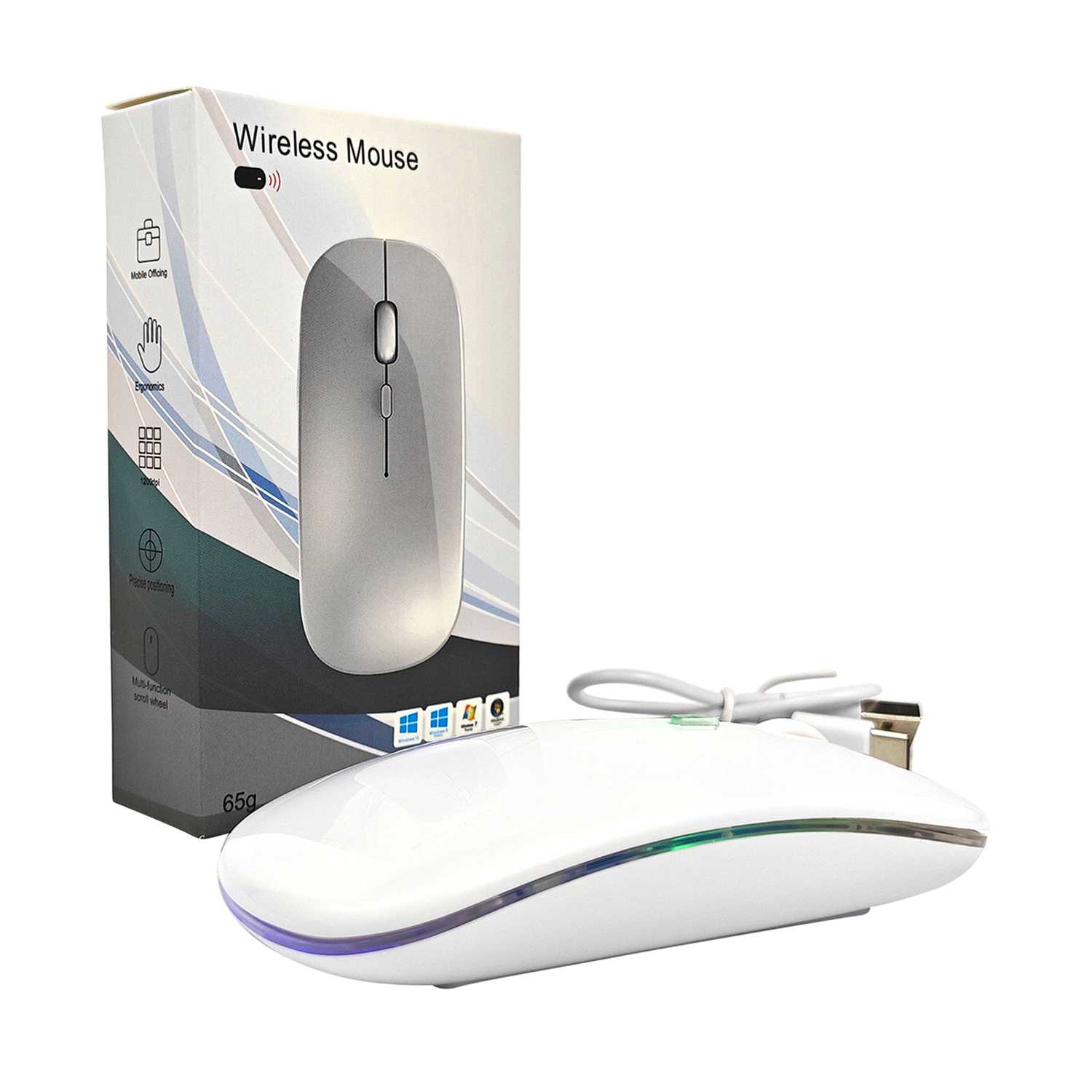 White Wireless Mouse