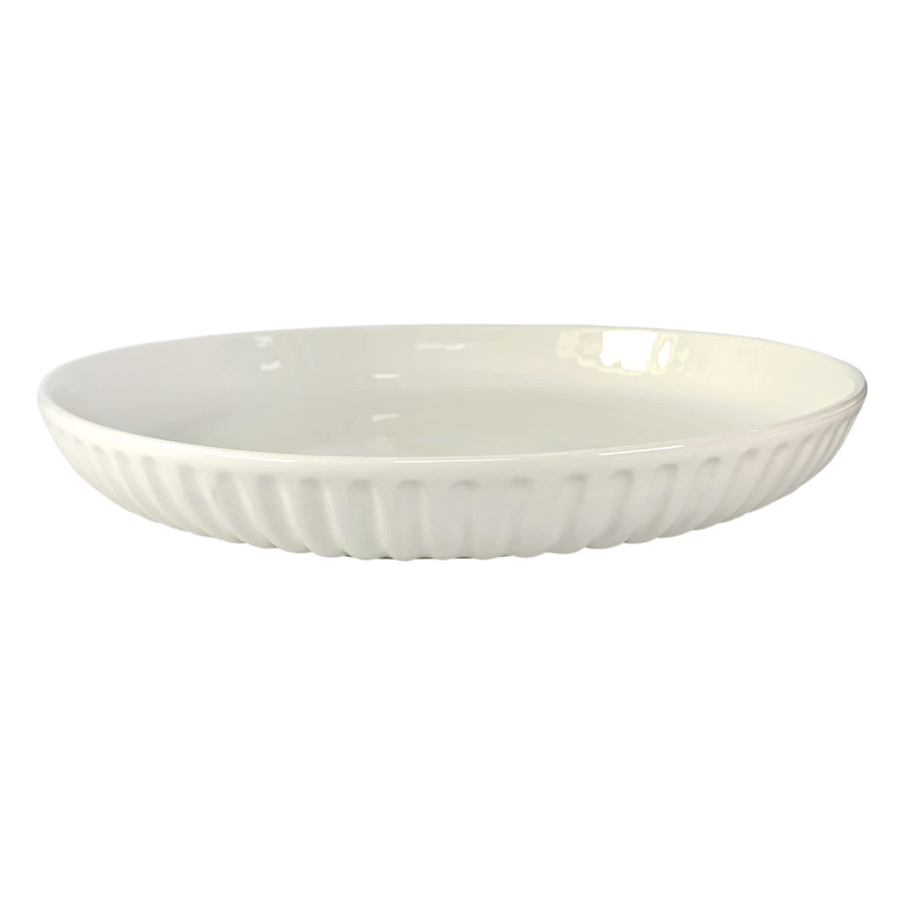 Tracey Boyd White Ceramic Decorative Plate, 12"