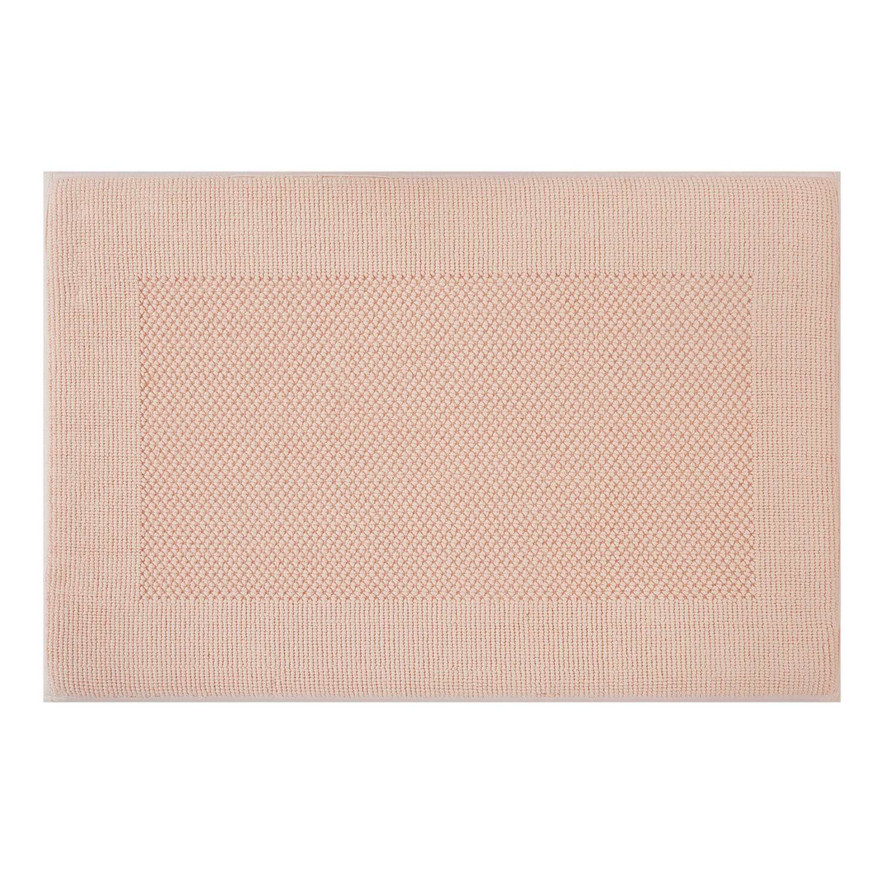 Providence Pink Waffle Border Memory Foam Bath Rug, 20x30