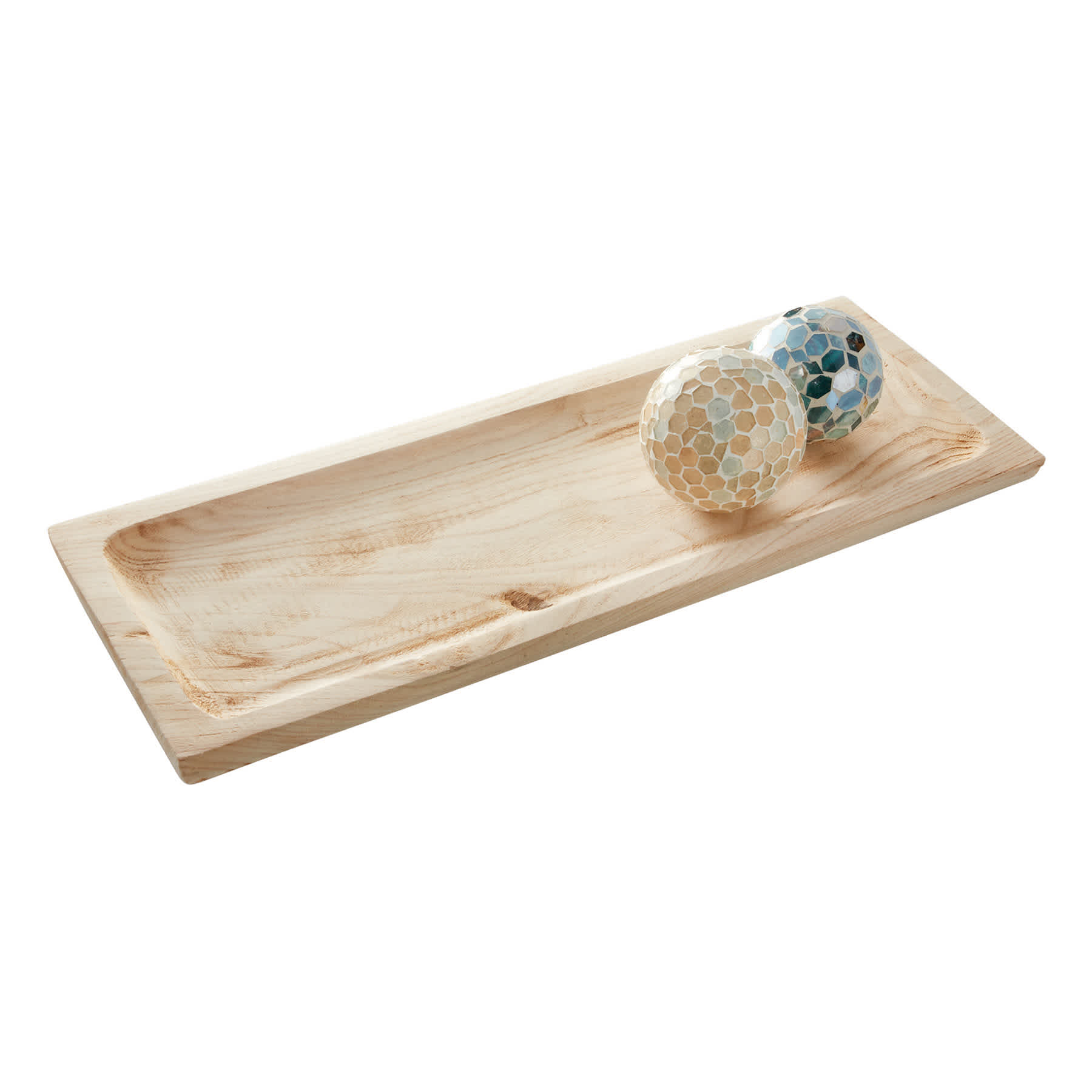 Natural Wood Tray, 24x9