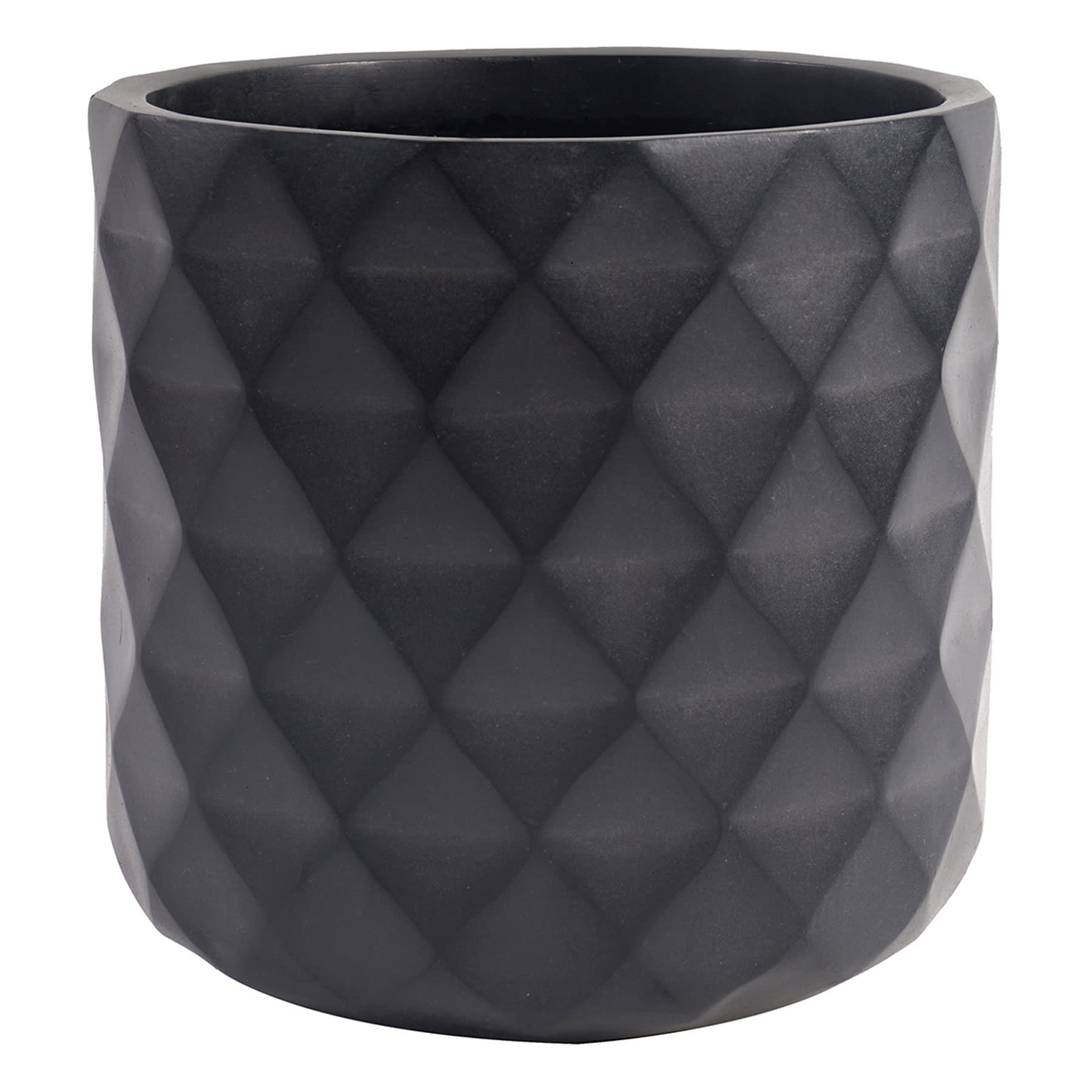 Crosby St. Black Diamond Outdoor Planter, Large