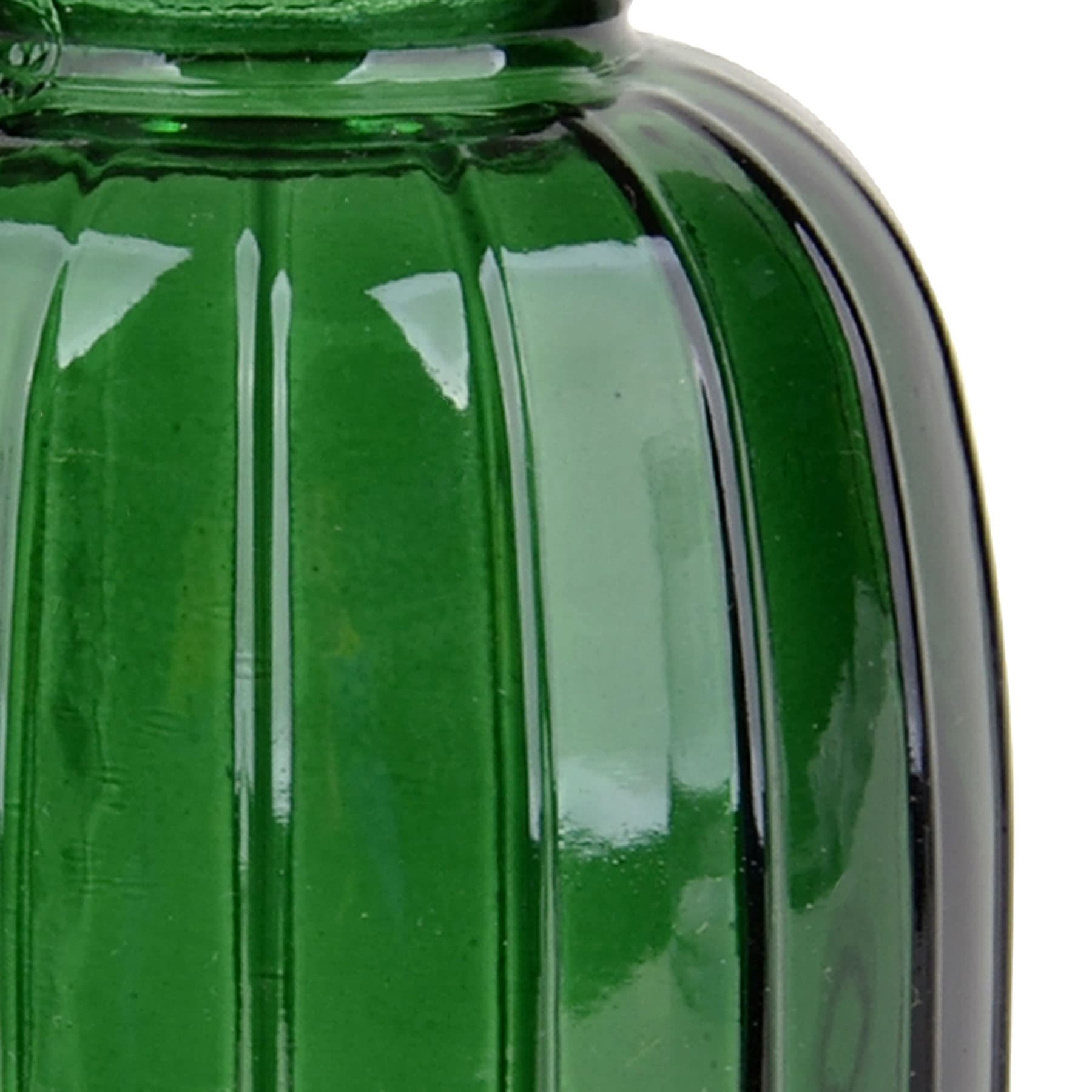 Green Glass Bud Vase, 5"