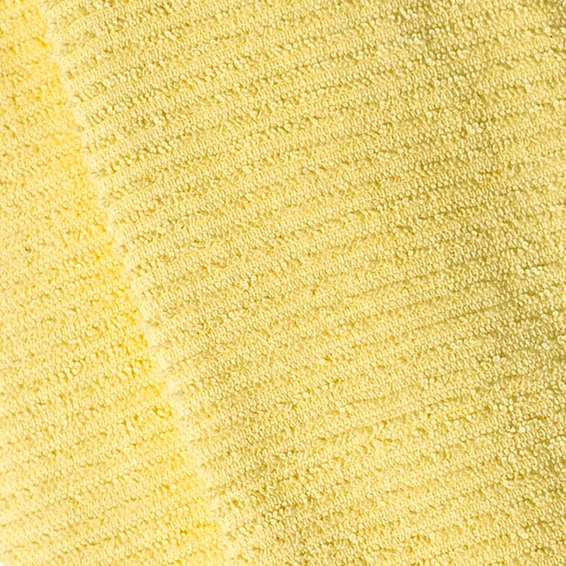 Set of 2 Yellow Wave Terry Cotton Kitchen Towels