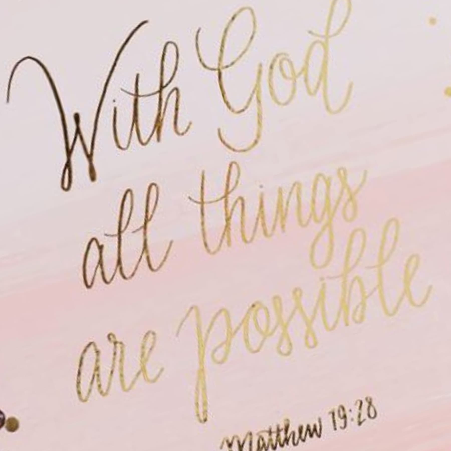 With God All Things Are Possible Chunky Spiral