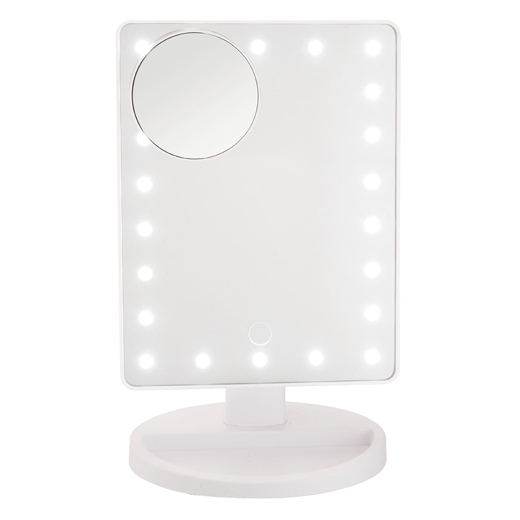 LED 1X & 3X Small Table Mirror, 6.1"