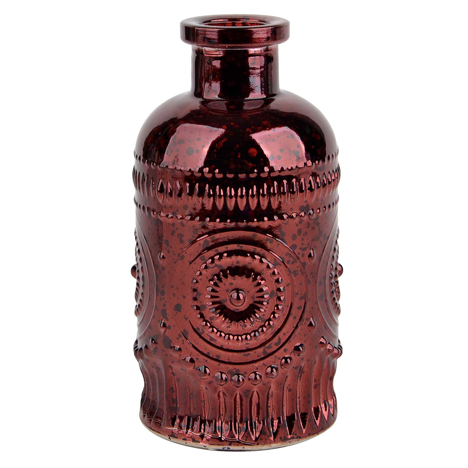 Red Mercury Glass Bud Vase, 3.5"