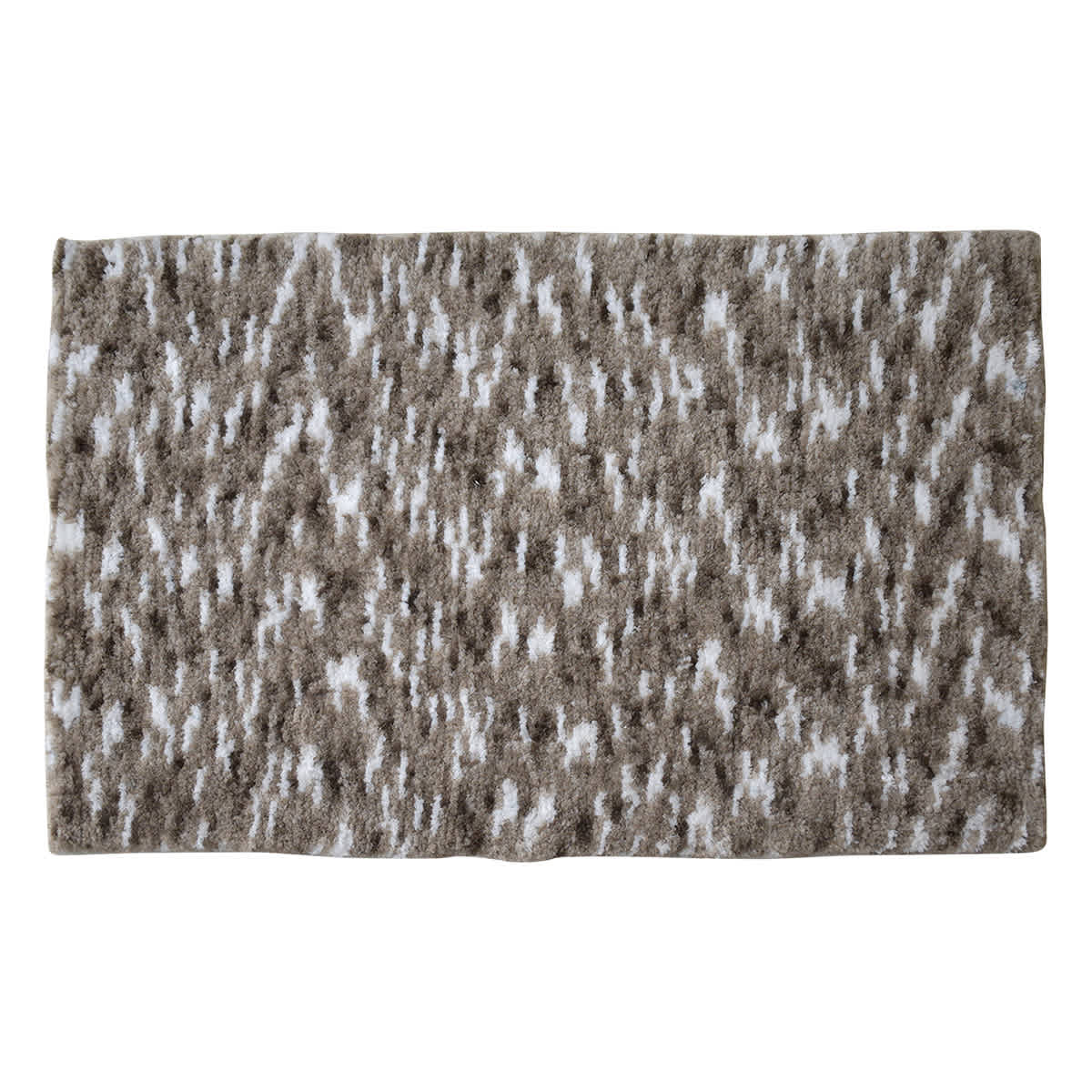 Brown Space Dyed Bath Rug, 20x30
