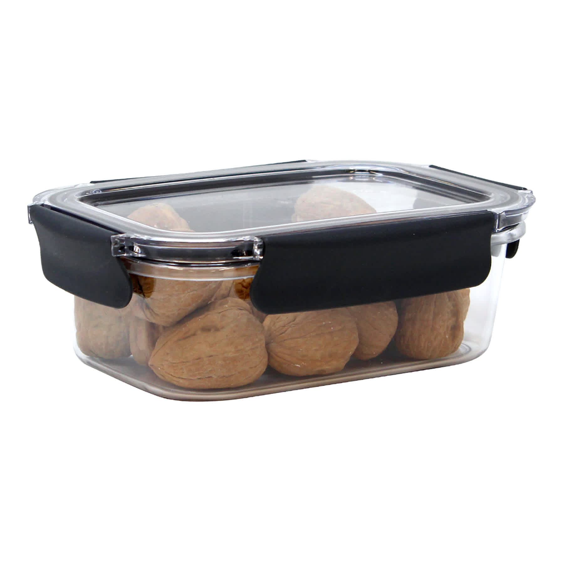Grey Airtight Plastic Food Container, 30oz