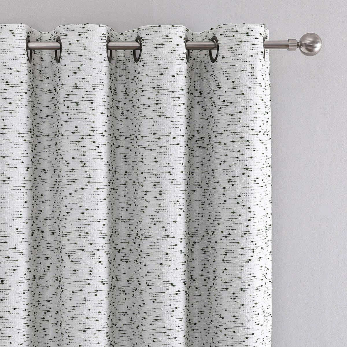 San Marco Green Blackout Grommet Single Curtain Panel, 84"